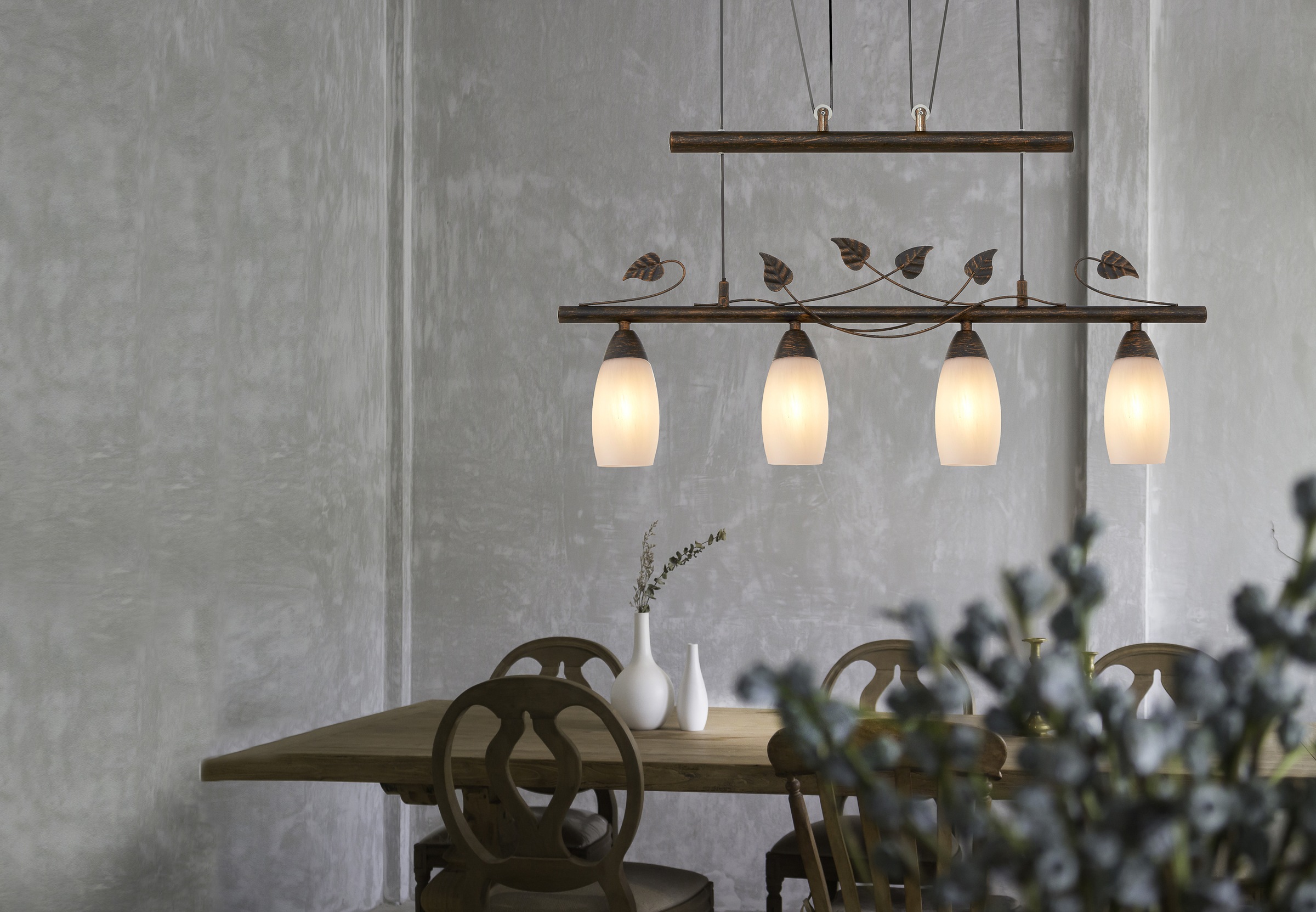 NOWA Hängeleuchte »VENEZIA« E14 1 Stk. Hängelampe Esszimmer-Leuchte Esstisc günstig online kaufen