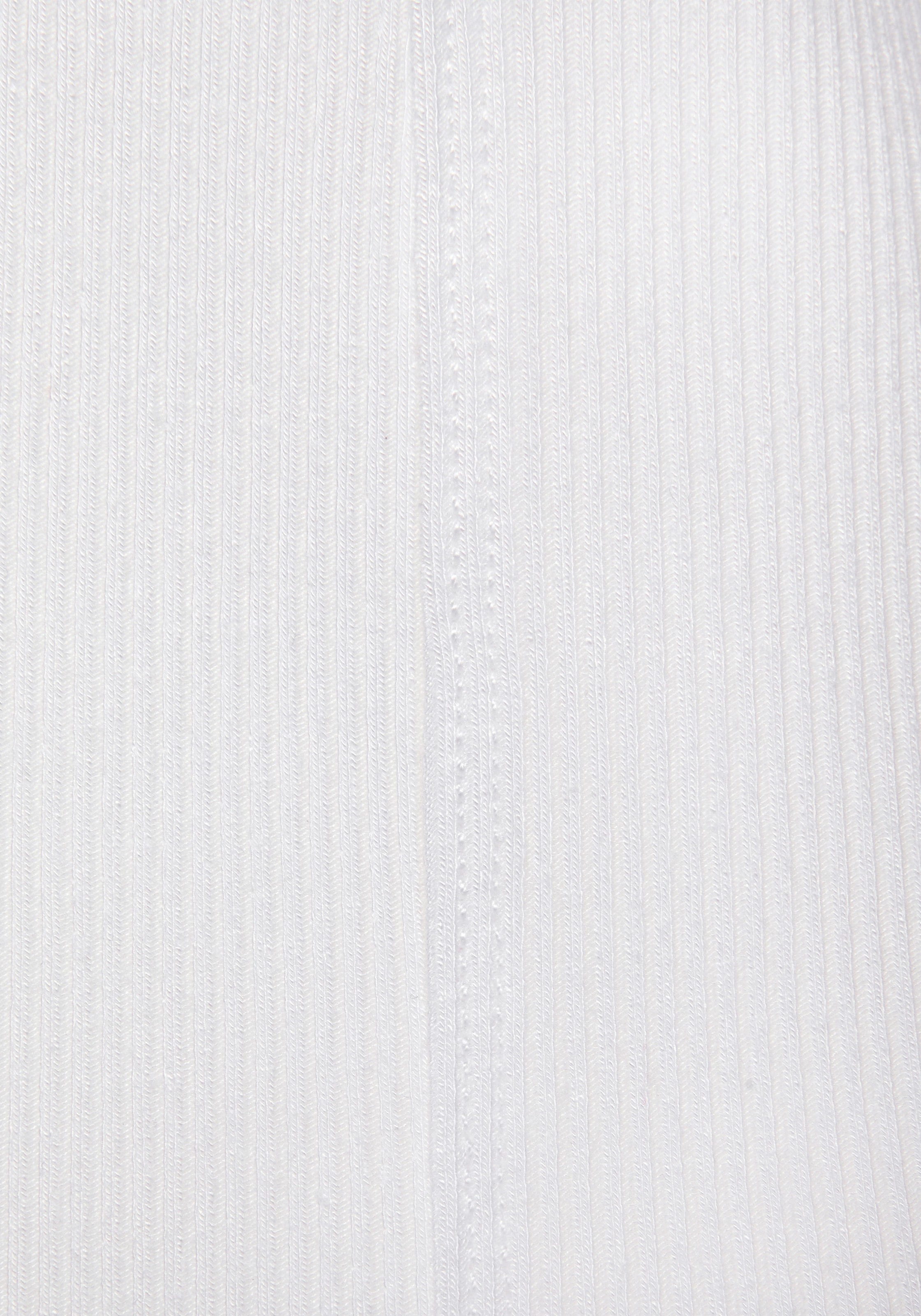 LASCANA Kurzarmshirt aus gerippter Ware, T-Shirt mit leichten Puffärmeln, casual-modisch