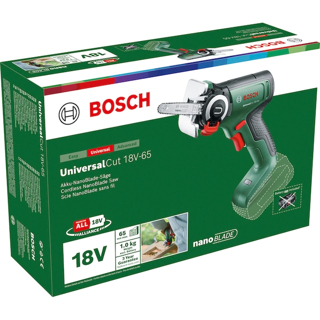 Bosch Home & Garden Akku-Säge »UniversalCut 18V-65 - solo«, ohne Akku und  Ladegerät jetzt im %Sale