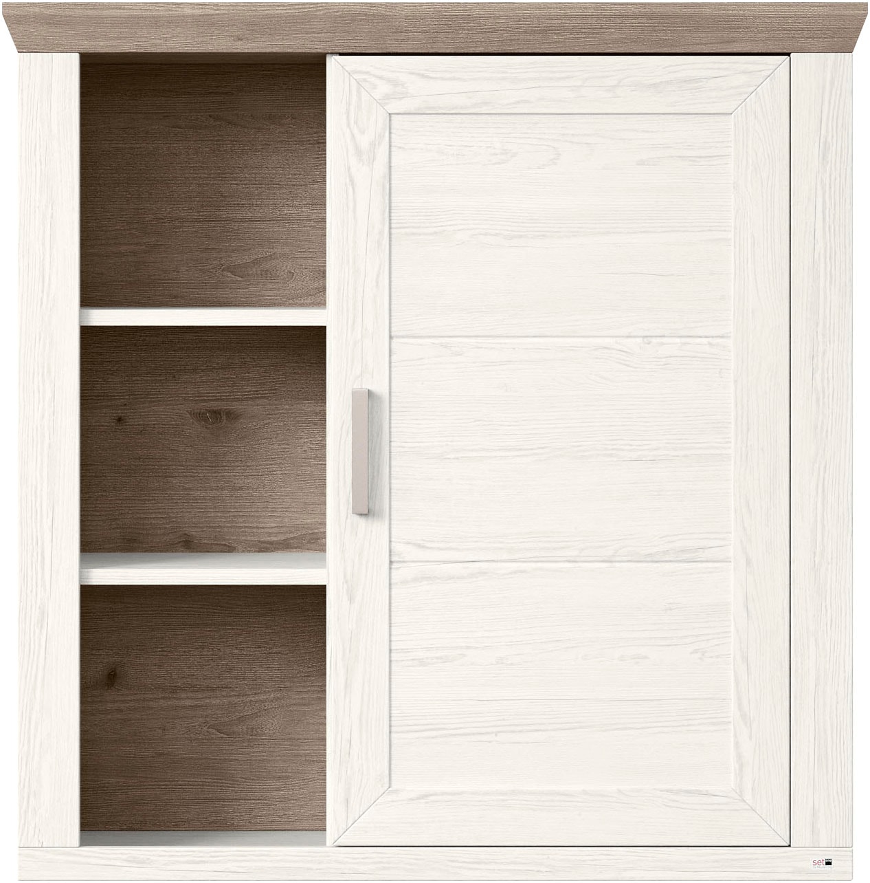 set one by Musterring Hängeschrank »York«, Typ 23, mit Tür und offenen Fächern, Beleuchtung optional, B 105 cm