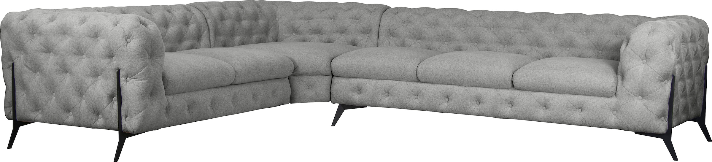 Home affaire Chesterfield-Sofa »Amaury L-Form« großes Ecksofa, Chesterfield günstig online kaufen
