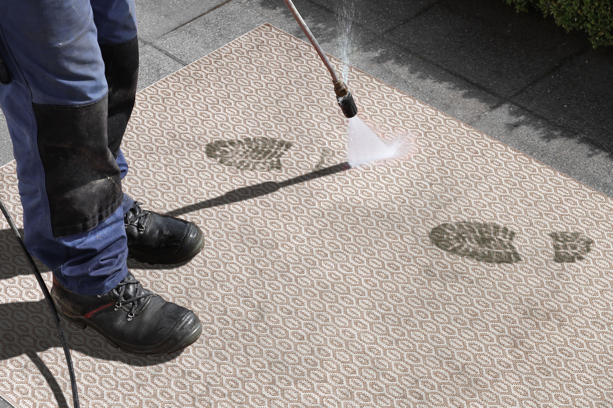 NORTHRUGS Teppich »Coin«, rechteckig, 8 mm Höhe, In-& Outdoor, Wetterfest, Balkon, Sisal-Optik, Wohnzimmer, Läufer