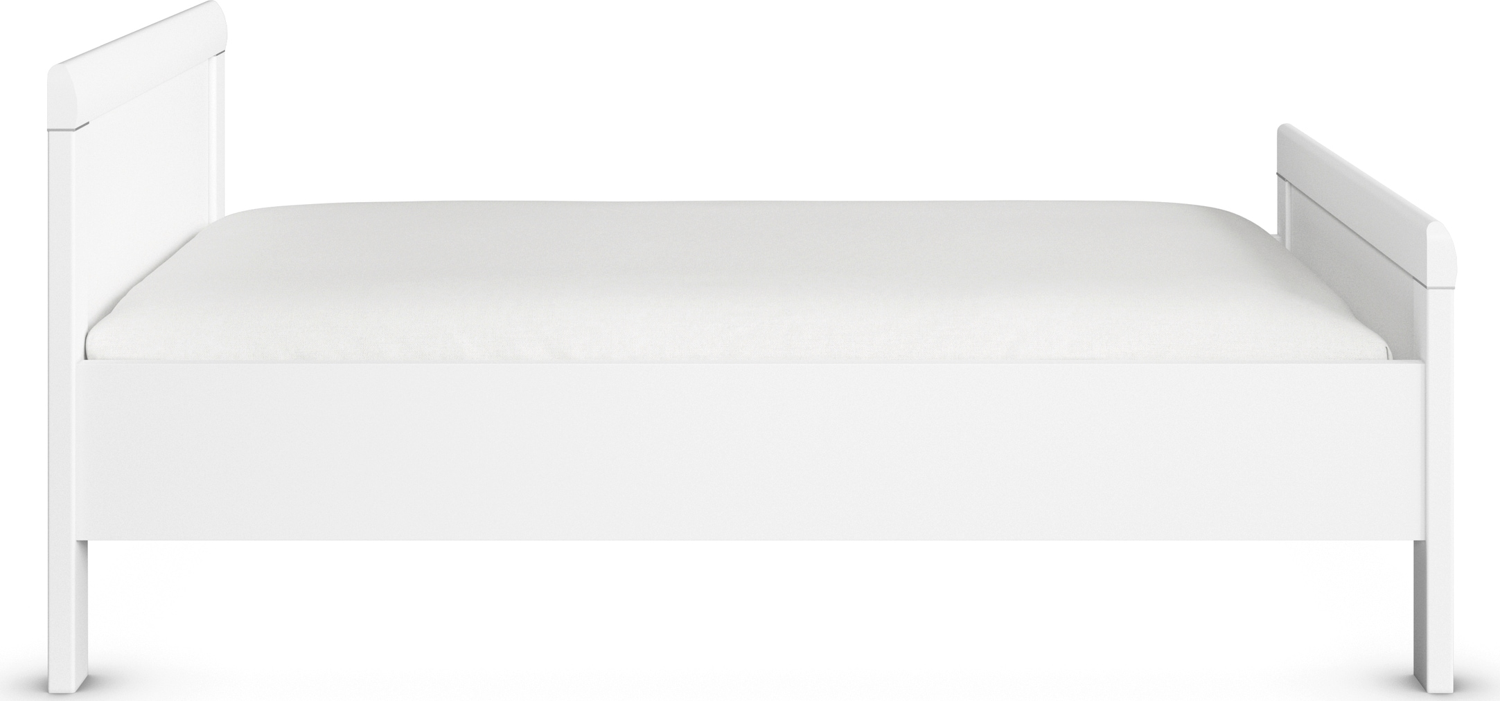 rauch Bett »Bett Einzelbett Stollenbett EVELYN«, in Komforthöhe aus Holzwerkstoff in elegantem Stil MADE IN GERMANY