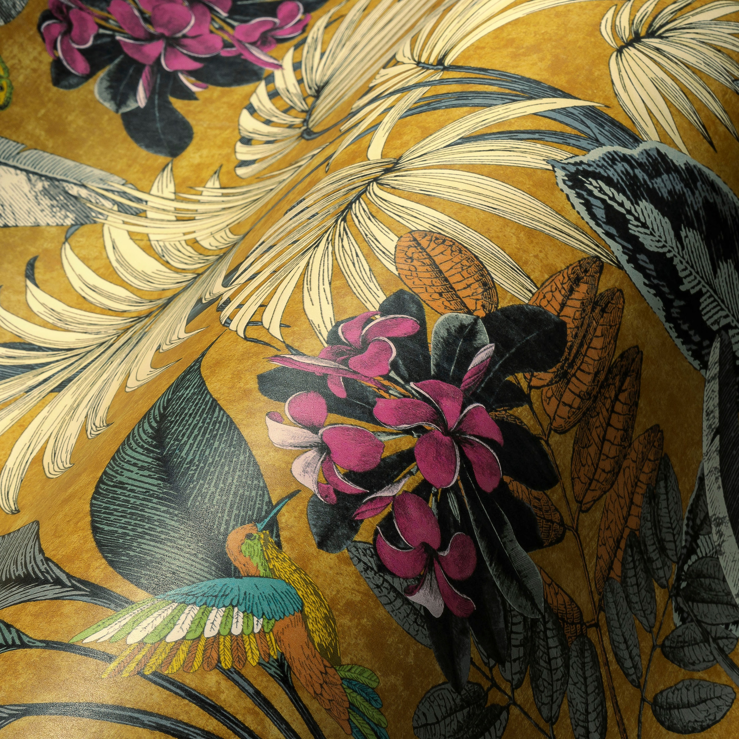 A.S. Création Vliestapete »PintWalls Dschungeltapete Floral«, matt-gemustert-neutral, Blätter Tapeten Wohnzimmer Schlafzimmer Küche modern Design Wandtapete