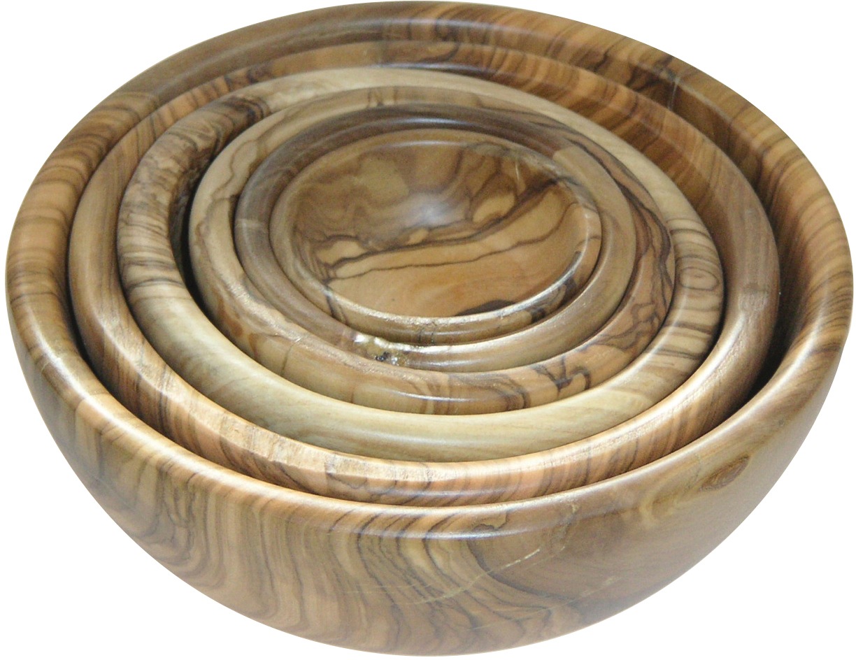 BERARD FRANCE 1892 Schüssel, 6 tlg., aus Olivenholz, Olivenholz, Ø 5-17 cm, günstig online kaufen