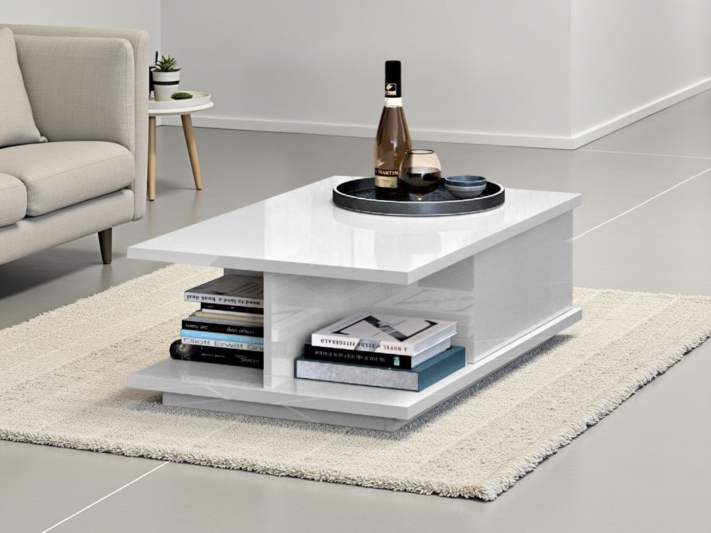 PLACES OF STYLE Couchtisch »Piano« UV lackiert, Wohnzimmer Tisch mit Schubl günstig online kaufen