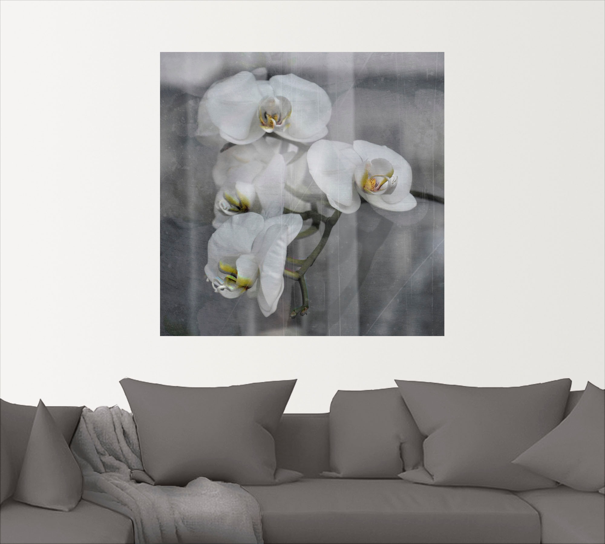 Artland Wandbild »Weisse Orchideen - white Orchid«, Blumen, (1 St.), als Le günstig online kaufen