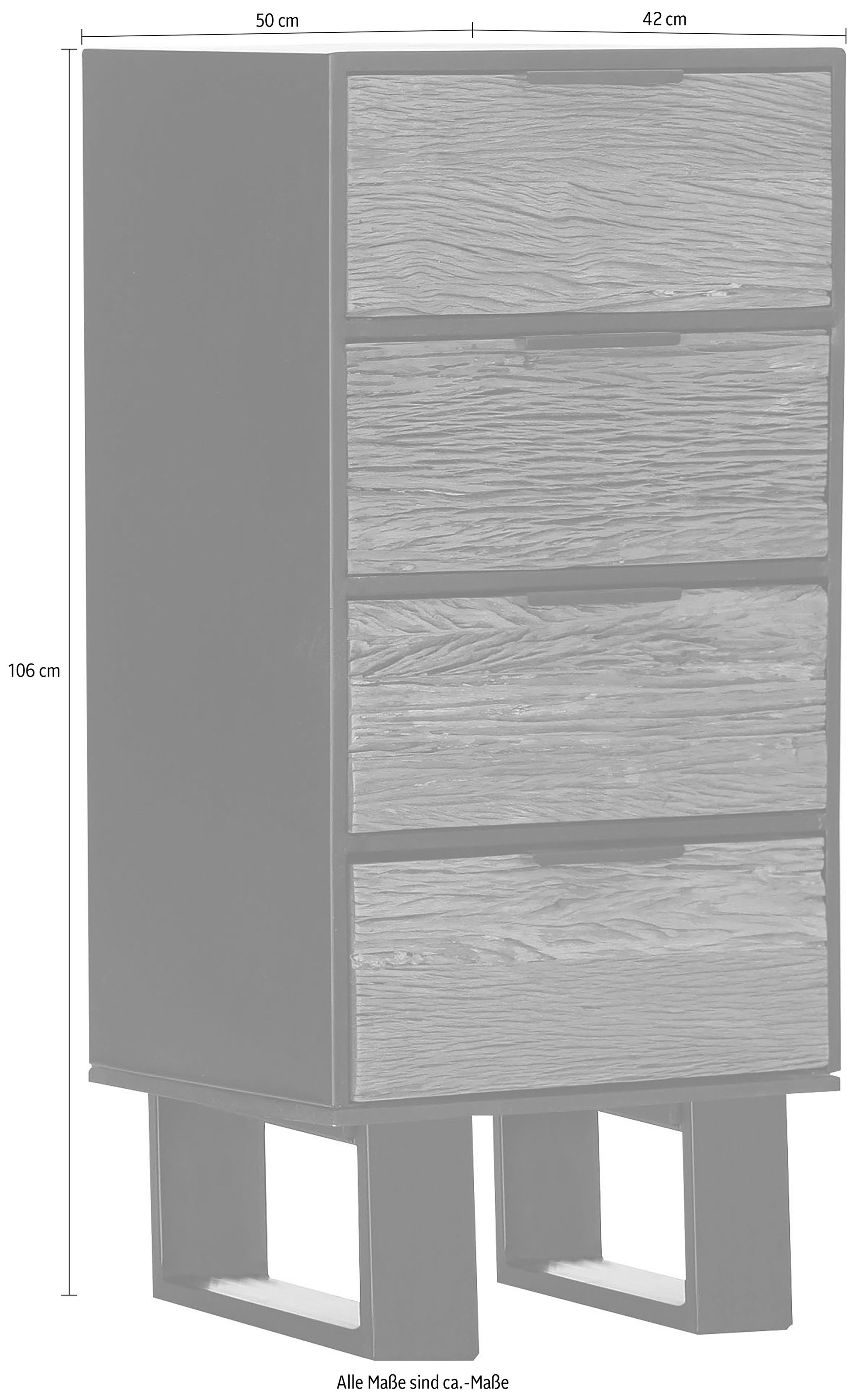 Gutmann Factory Kommode »Magic«, aus recyceltem Altholz