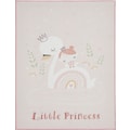 Andiamo Kinderteppich »Little Princess«, rechteckig, 6 mm Höhe, Kurzflor, Motiv Prinzessin & Schwan, mit Schriftzug, Kinderzimmer