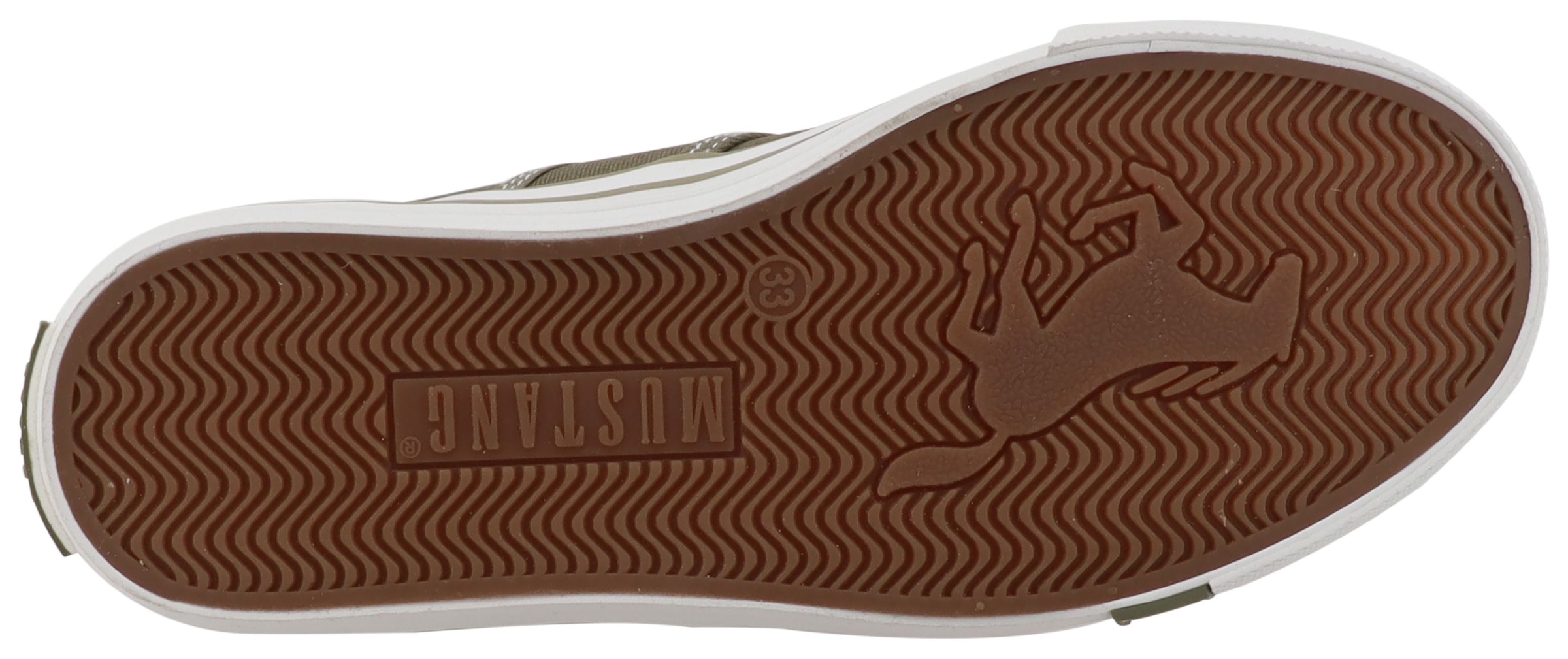 Mustang Shoes Slip-On Sneaker »Gaspare«  Freizeitschuh, Slipper, Halbschuh mit Kontrastnähten