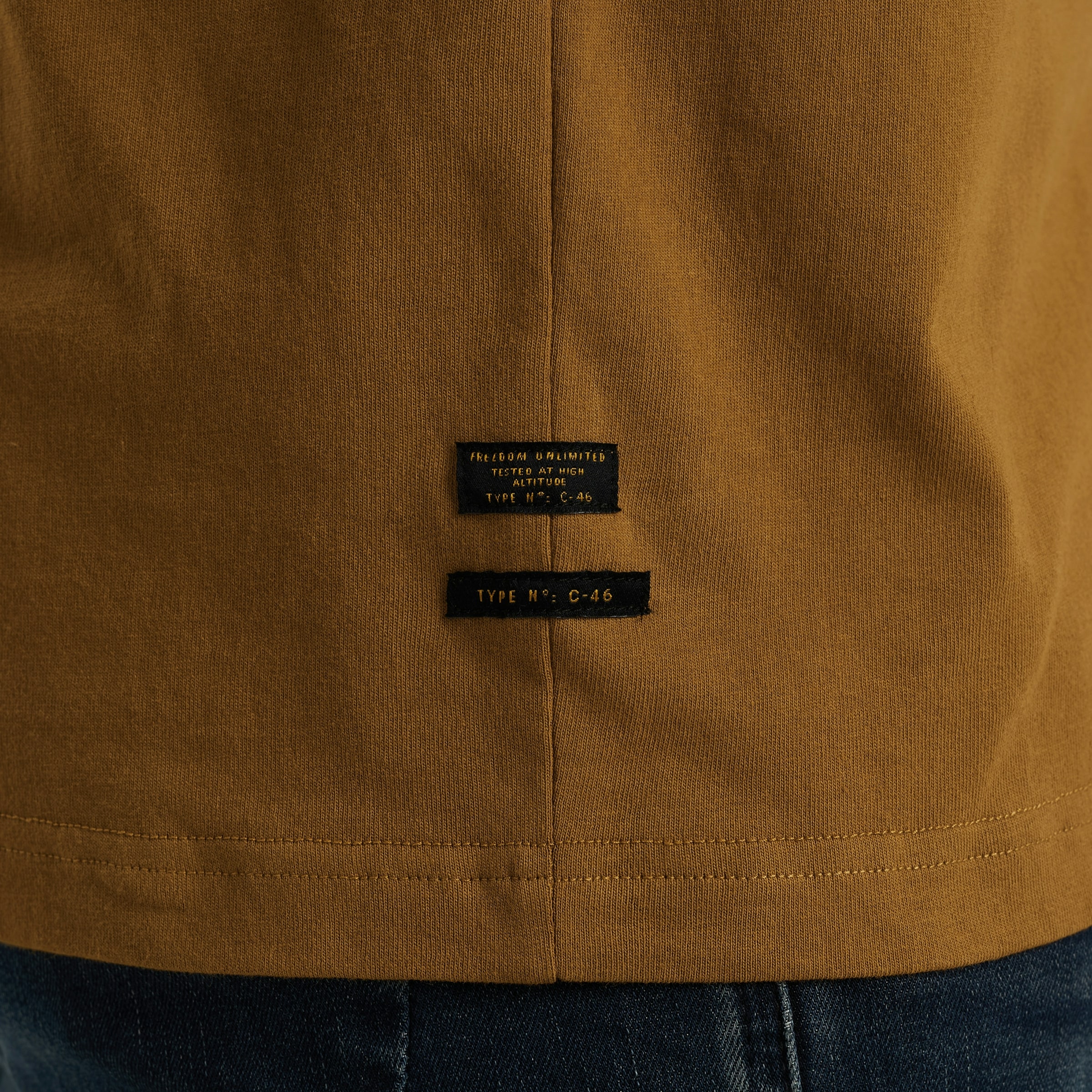 PME LEGEND T-Shirt »Short sleeve r-neck open end jersey« mit Logo-Print