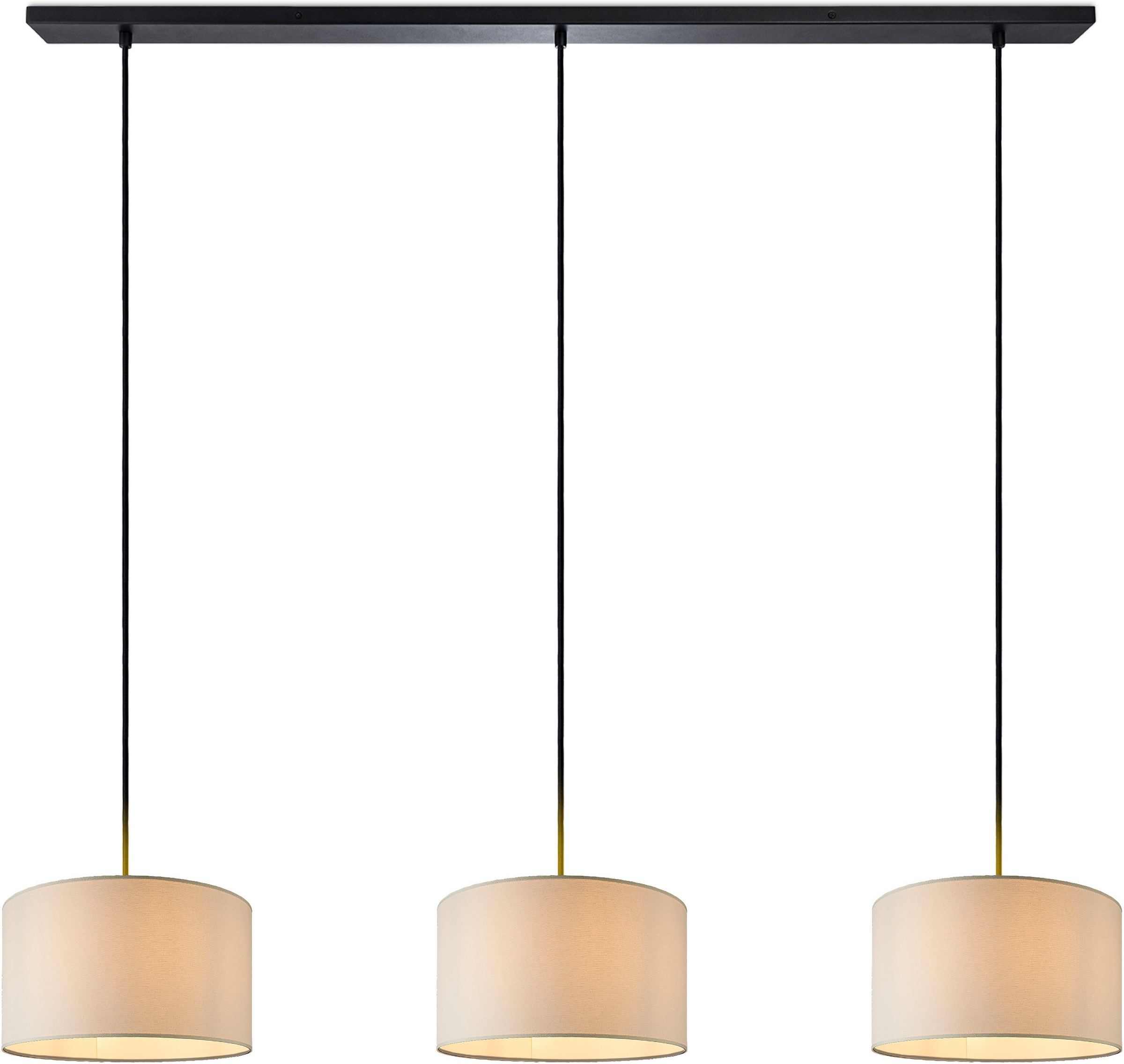 Paco Home Pendelleuchte »HUGO CANVAS UNI COLOR«, Leuchtmittel E27   ohne Le günstig online kaufen