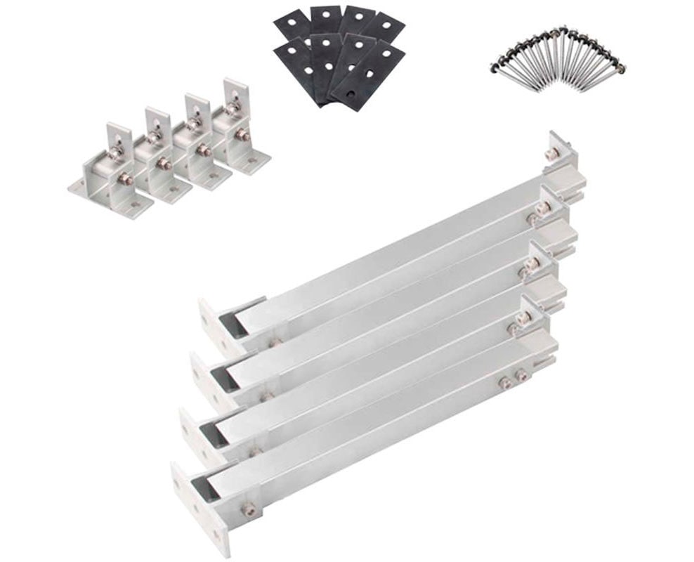 offgridtec Solaranlage »Solar-Direct 830W HM-600«, Schuko-Anschluss, 5 m Anschlusskabel, Montageset Flachdach
