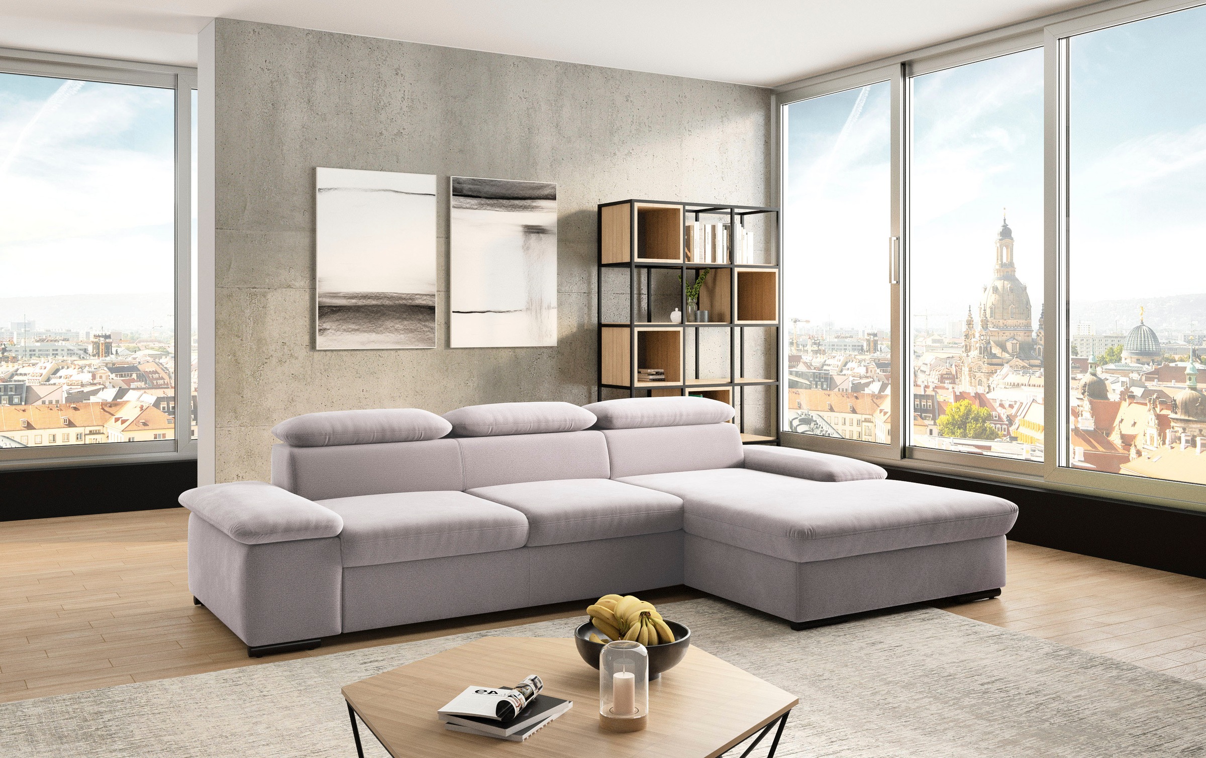 sit&more Ecksofa »Alcudia L-Form«, wahlweise mit Bettfunktion günstig online kaufen