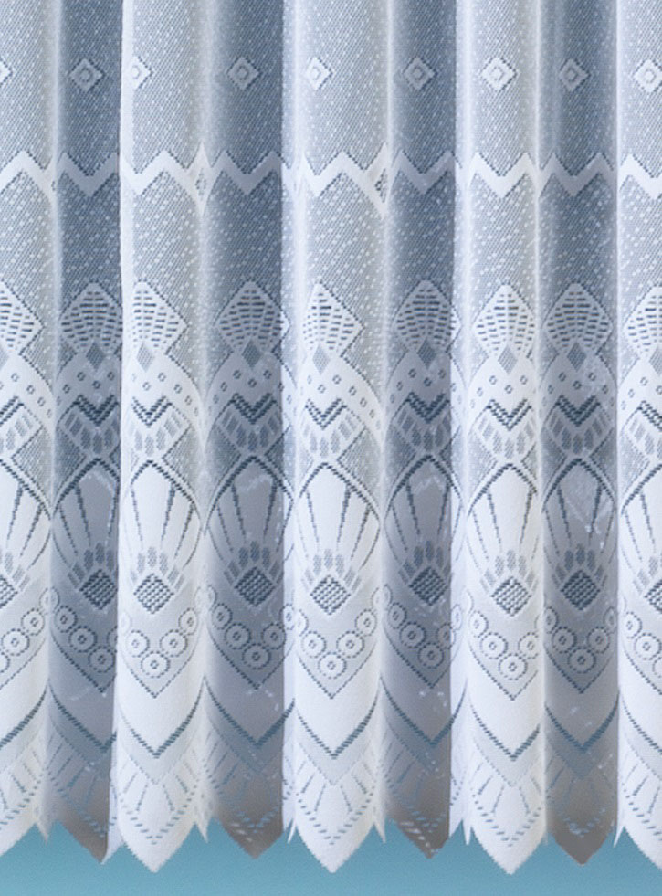 Weckbrodt Gardine »London«, (1 St.), Jacquard, Allover, Motiv, halbtranspar günstig online kaufen