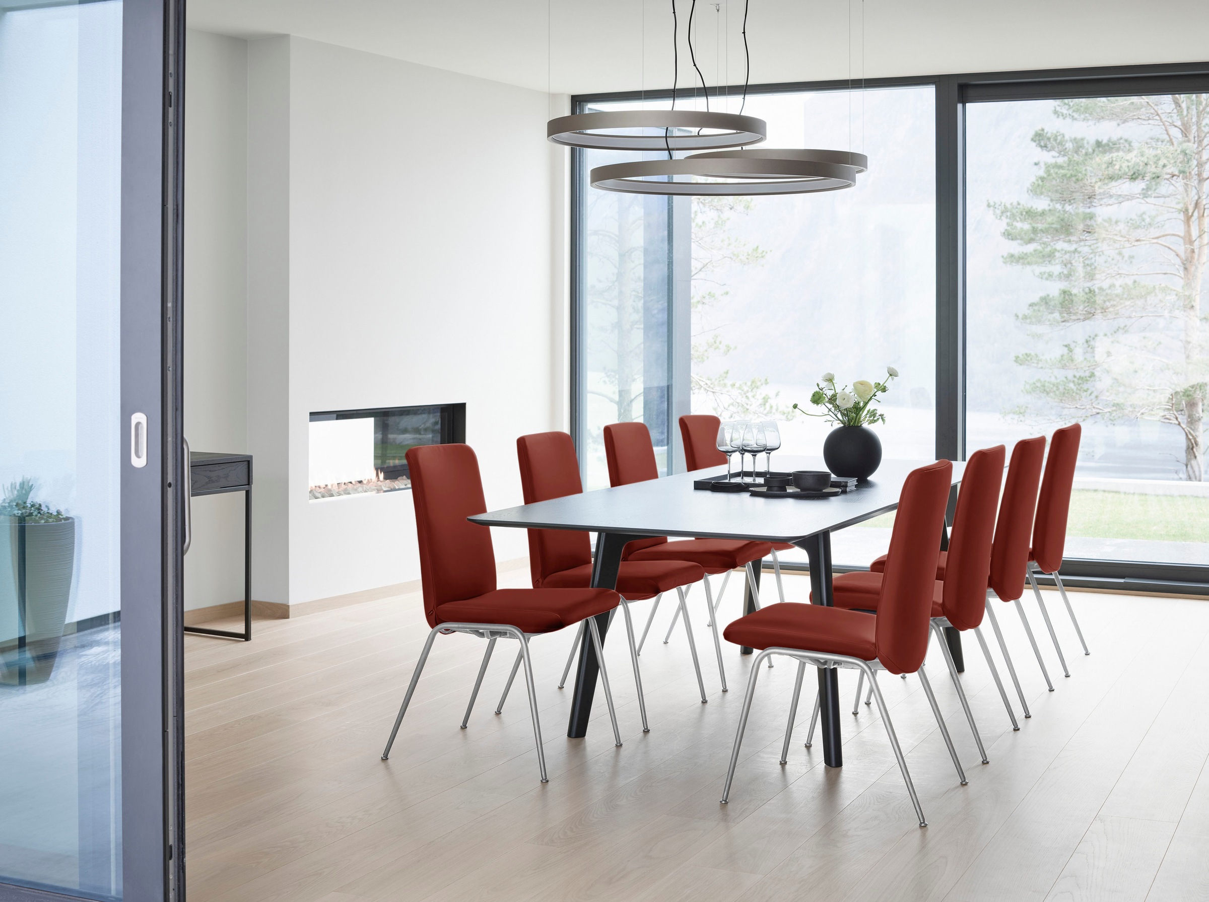 Stressless® Polsterstuhl »Laurel«, Microfaser DINAMICA, Low Back, Größe M, mit Beinen aus Stahl in Chrom matt