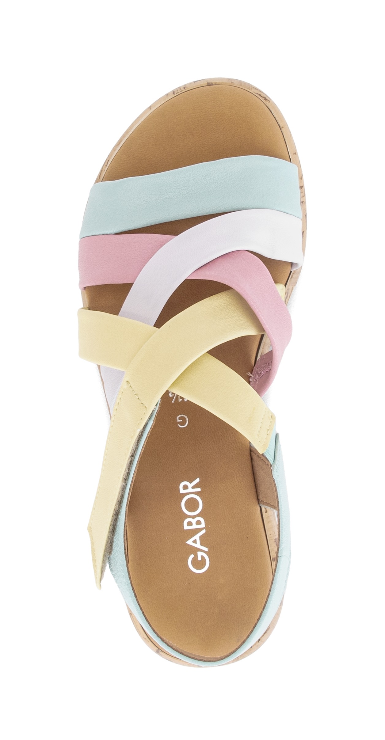 Gabor Riemchensandale »Rhodos«  Sandalette, Sommerschuh im Kontrast-Look, G-Weite