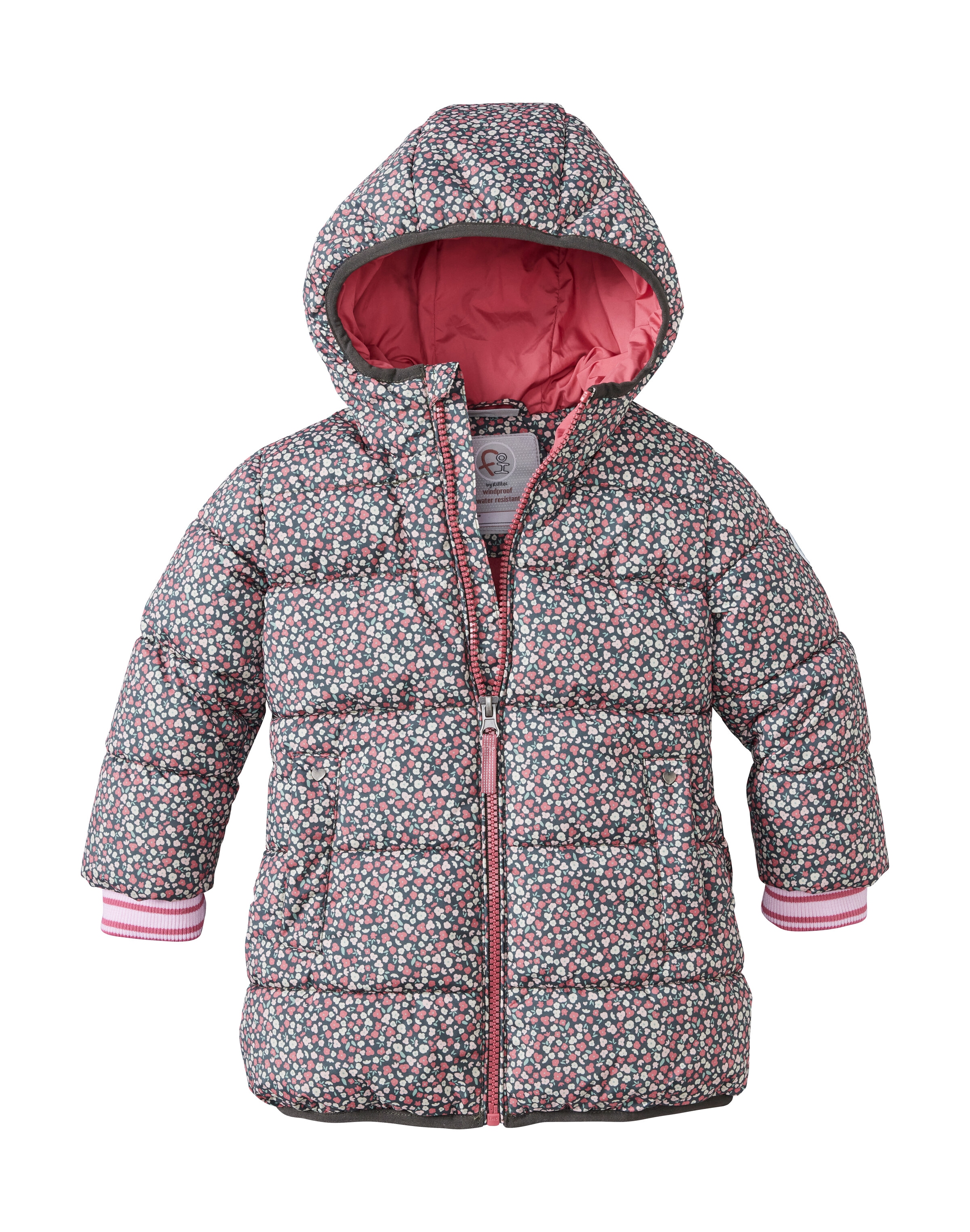 first instinct by killtec Parka »FIOW 61 MNS PRK« Winddichter, wasserabweisender Steppmantel mit fröhlichem Print