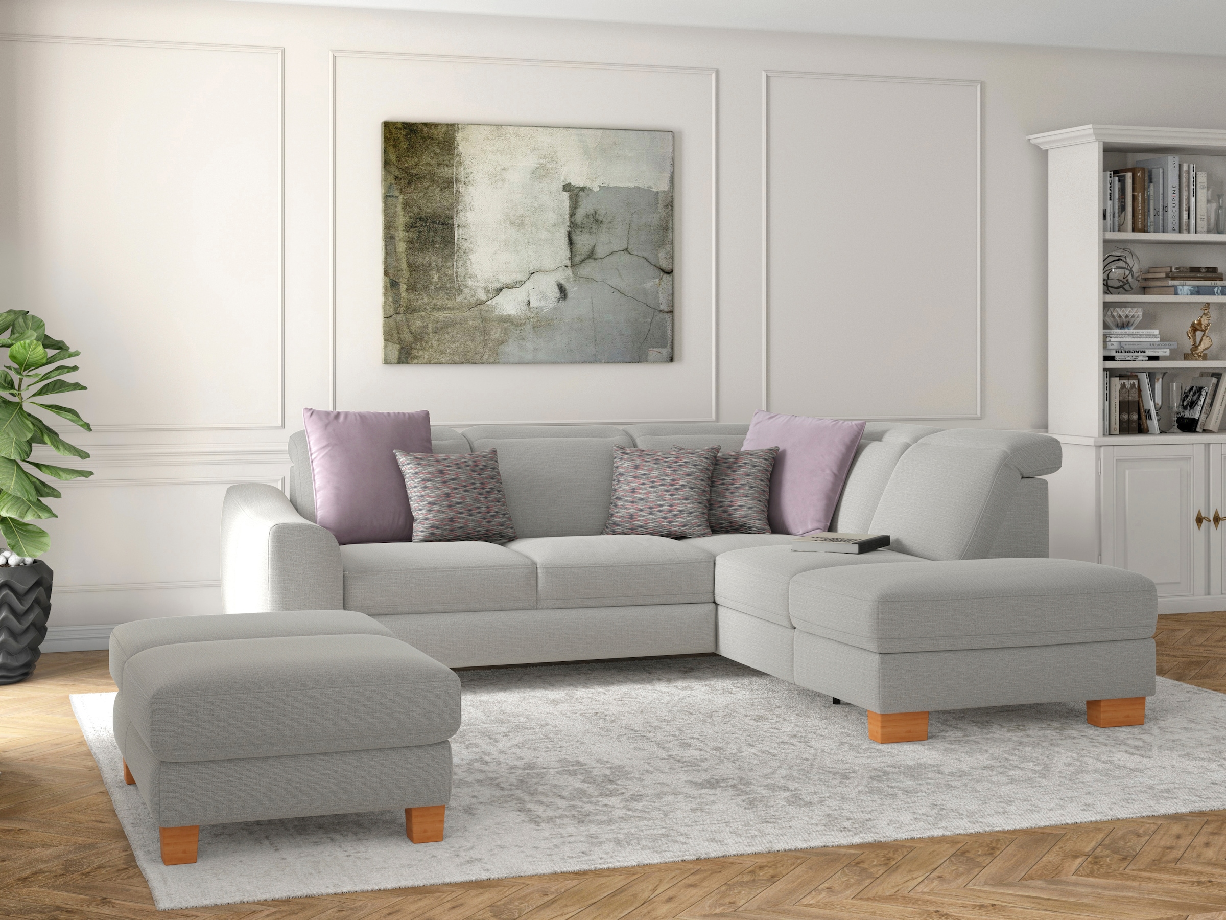 sit&more Ecksofa »Dundee L-Form« mit Federkern und Massivholzfüßen, wahlwei günstig online kaufen