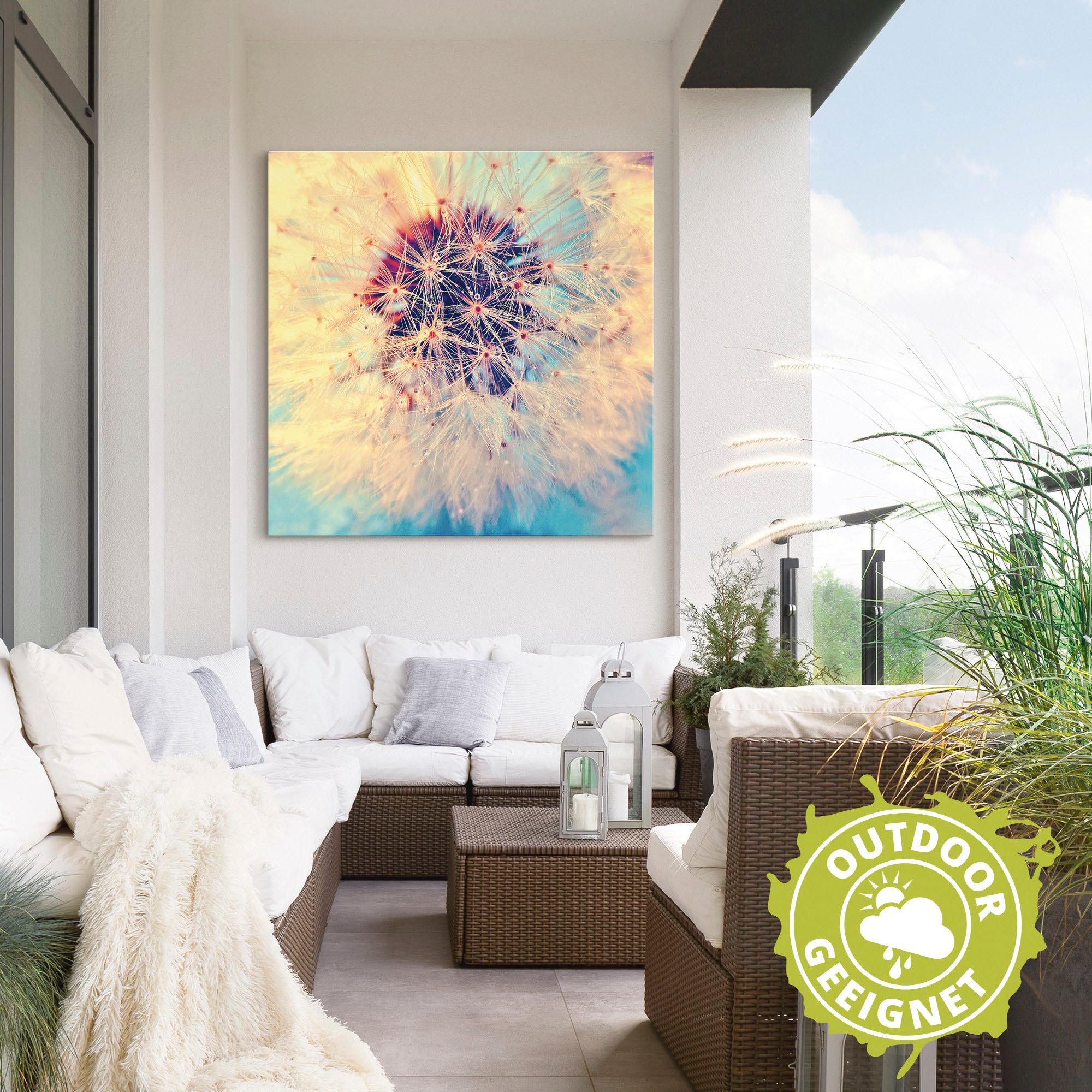 Artland Wandbild »Pusteblume ganz nah«, Blumen, (1 St.), als Alubild, Outdoorbild, Leinwandbild, Poster in verschied. Größen