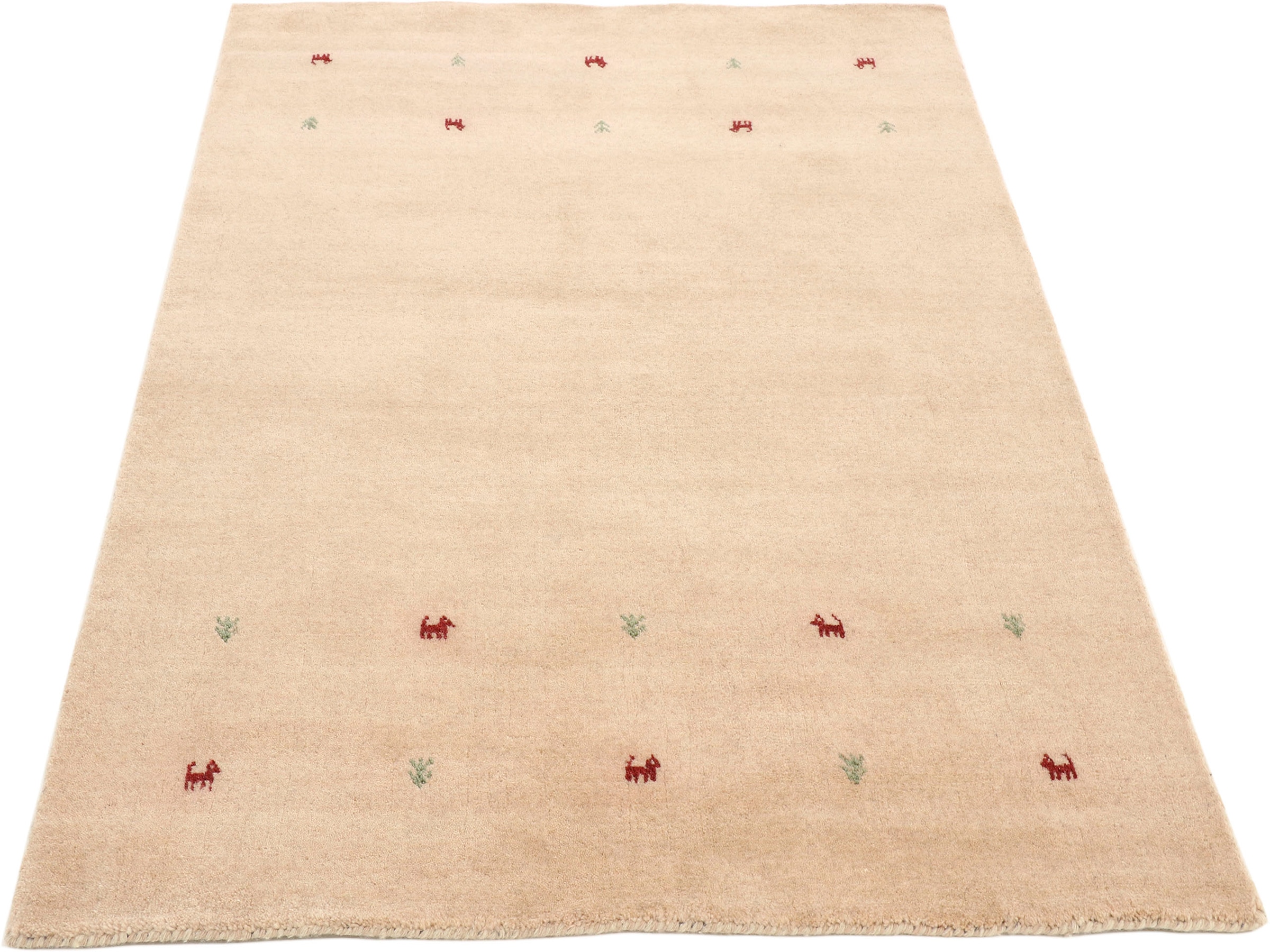 2. Bild von carpetfine Wollteppich »Gabbeh Uni«, rechteckig