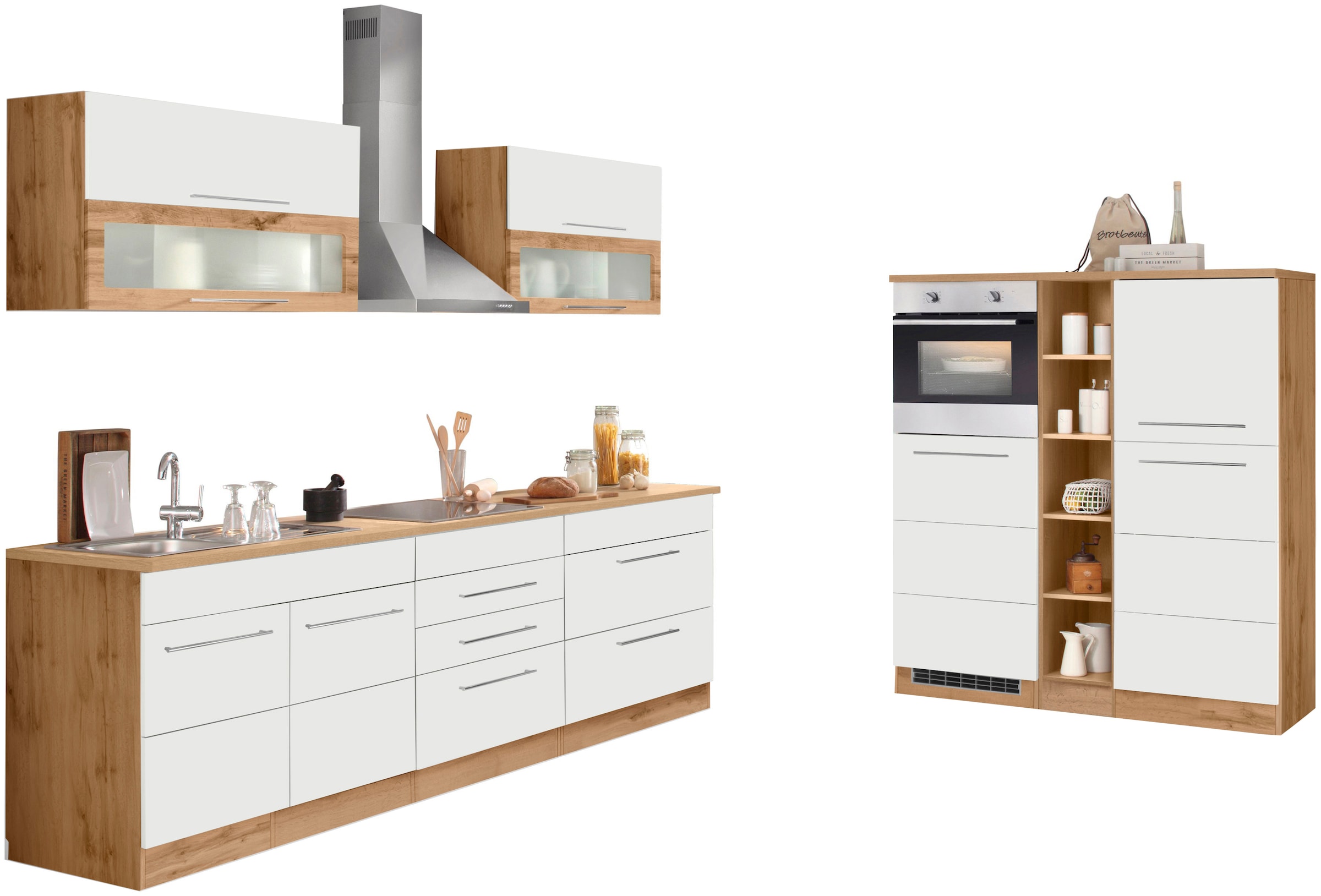 KOCHSTATION Küchenzeile »KS-Wien« Breite 430 cm, wahlweise mit E-Geräten un günstig online kaufen