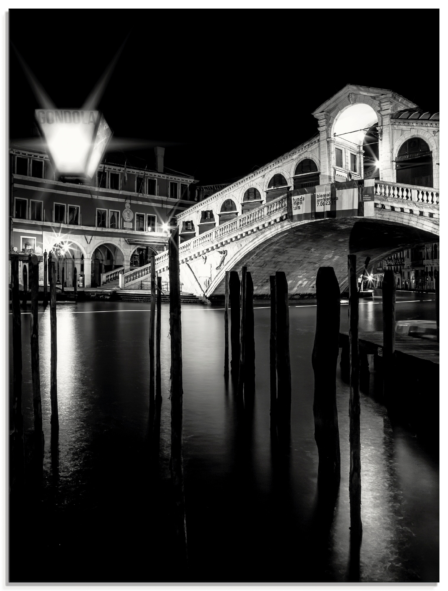 Artland Glasbild »Venedig Canal Grande & Rialto Brücke I«, Brücken, (1 St.), in verschiedenen Größen
