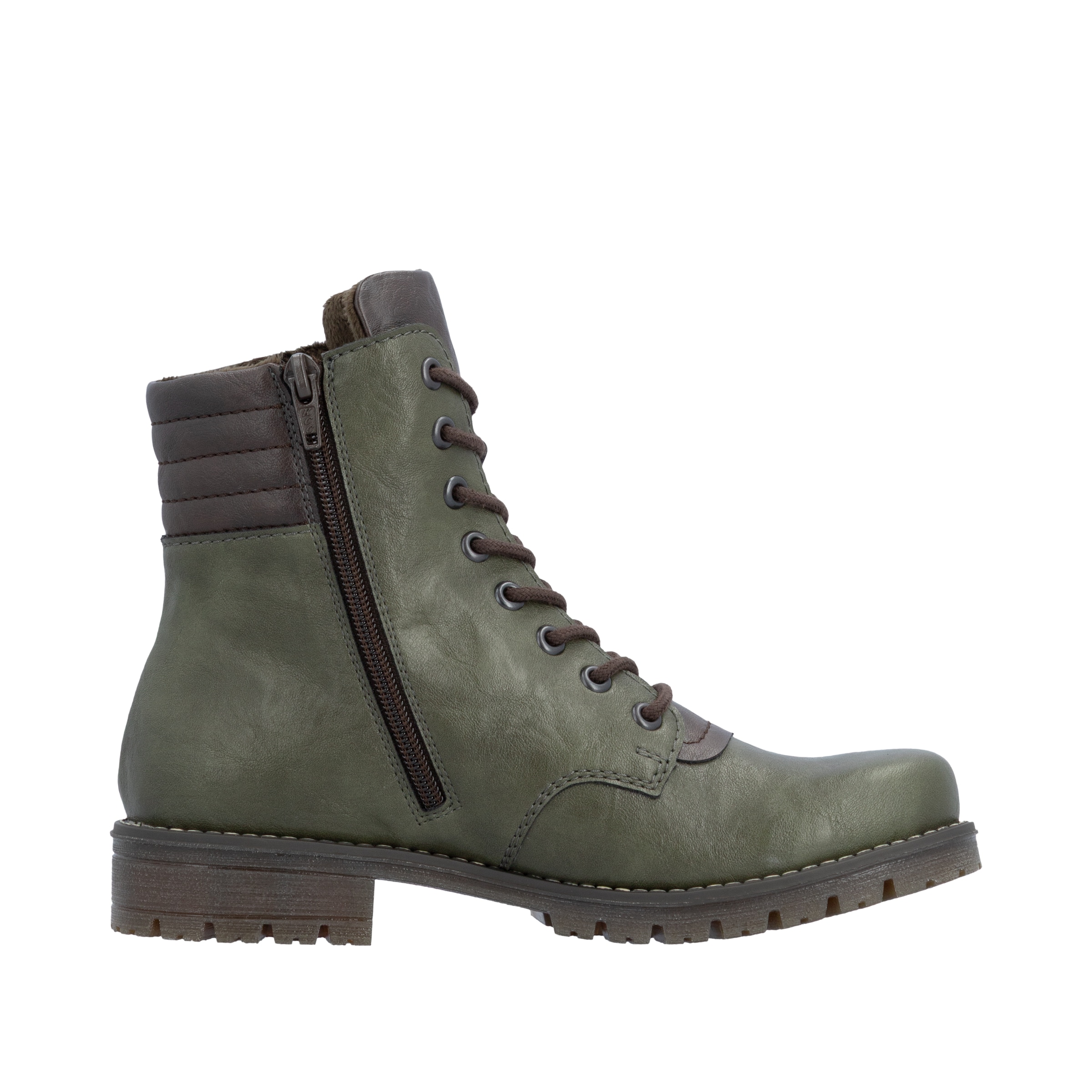 Rieker Schnürstiefelette  Schnürboots, Profilsohle, mit Blockabsatz