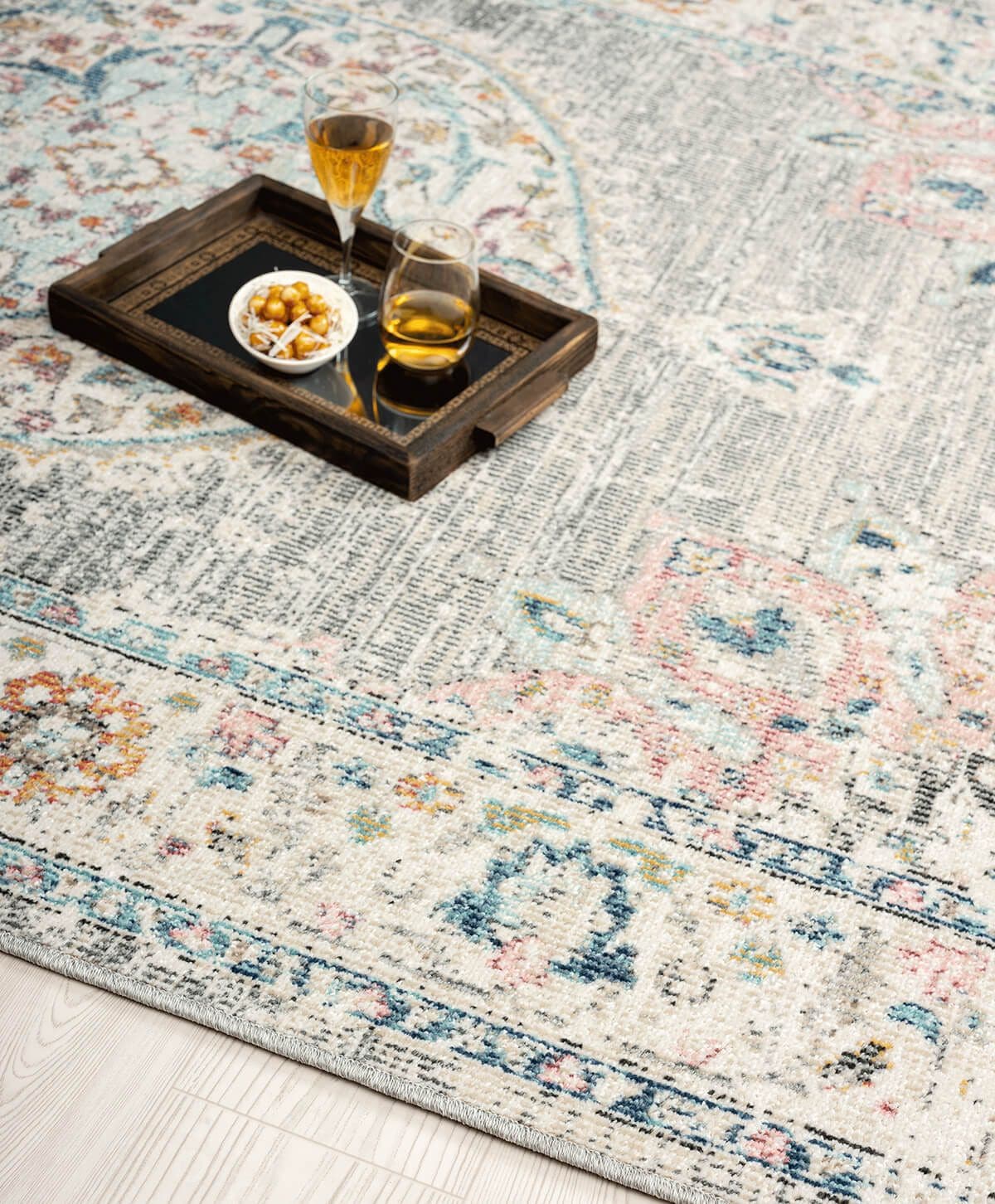 the carpet Teppich »Palma Orient«, rund, 4 mm Höhe, Outdoor moderner robuster In und Outdoor Teppich