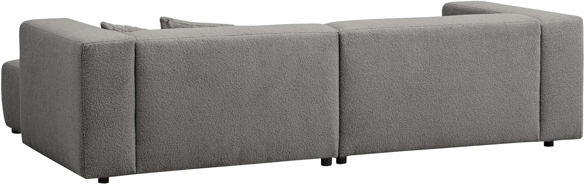 andas Ecksofa »BAKELS, L-Form in Cord oder Boucle-Stoff, moderne Couch«, wahlweise Recamiere rechts/links, bequemer Sitzkomfort