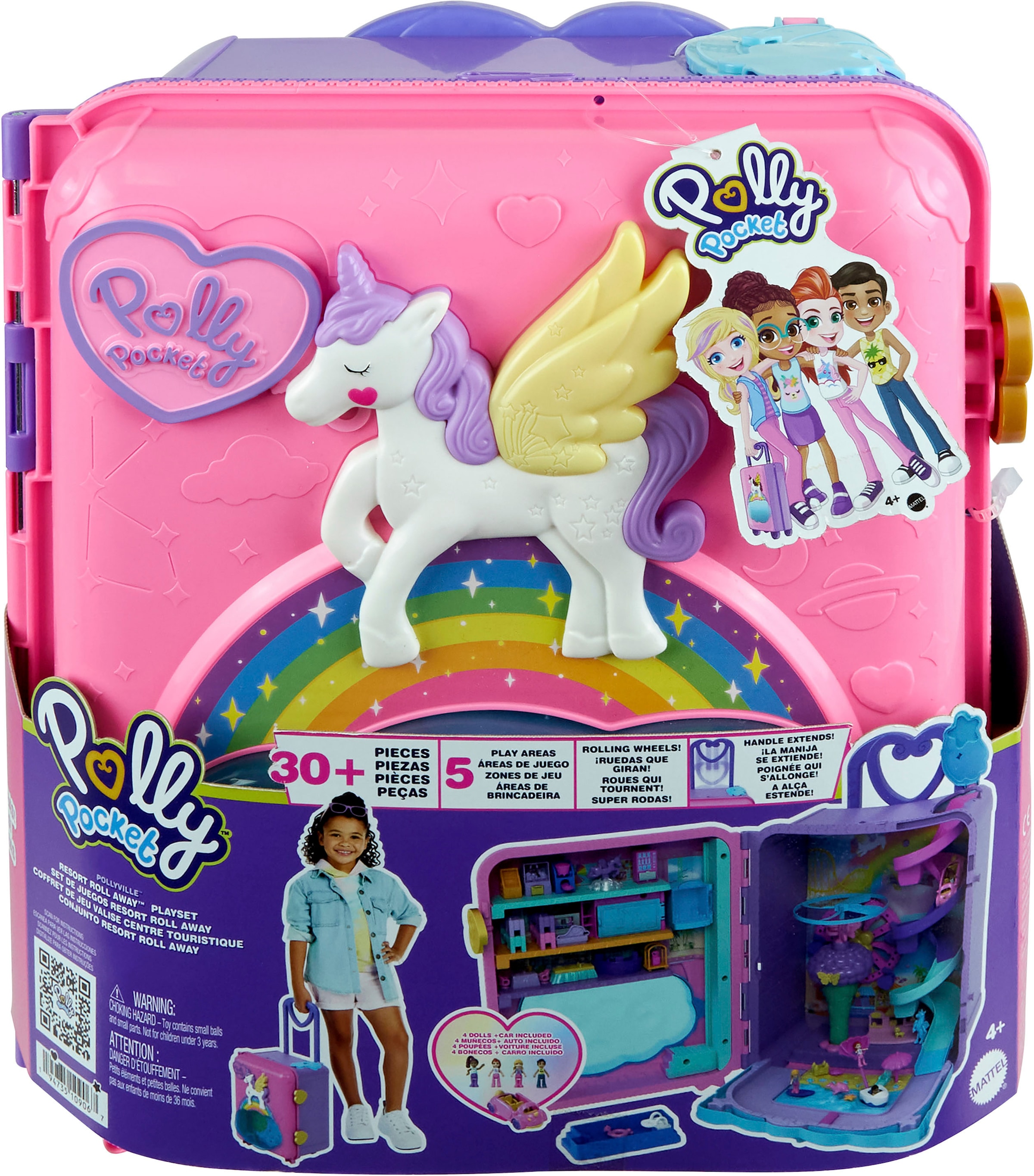Polly Pocket Spielwelt »Pollyville Urlaub im Rollkoffer«