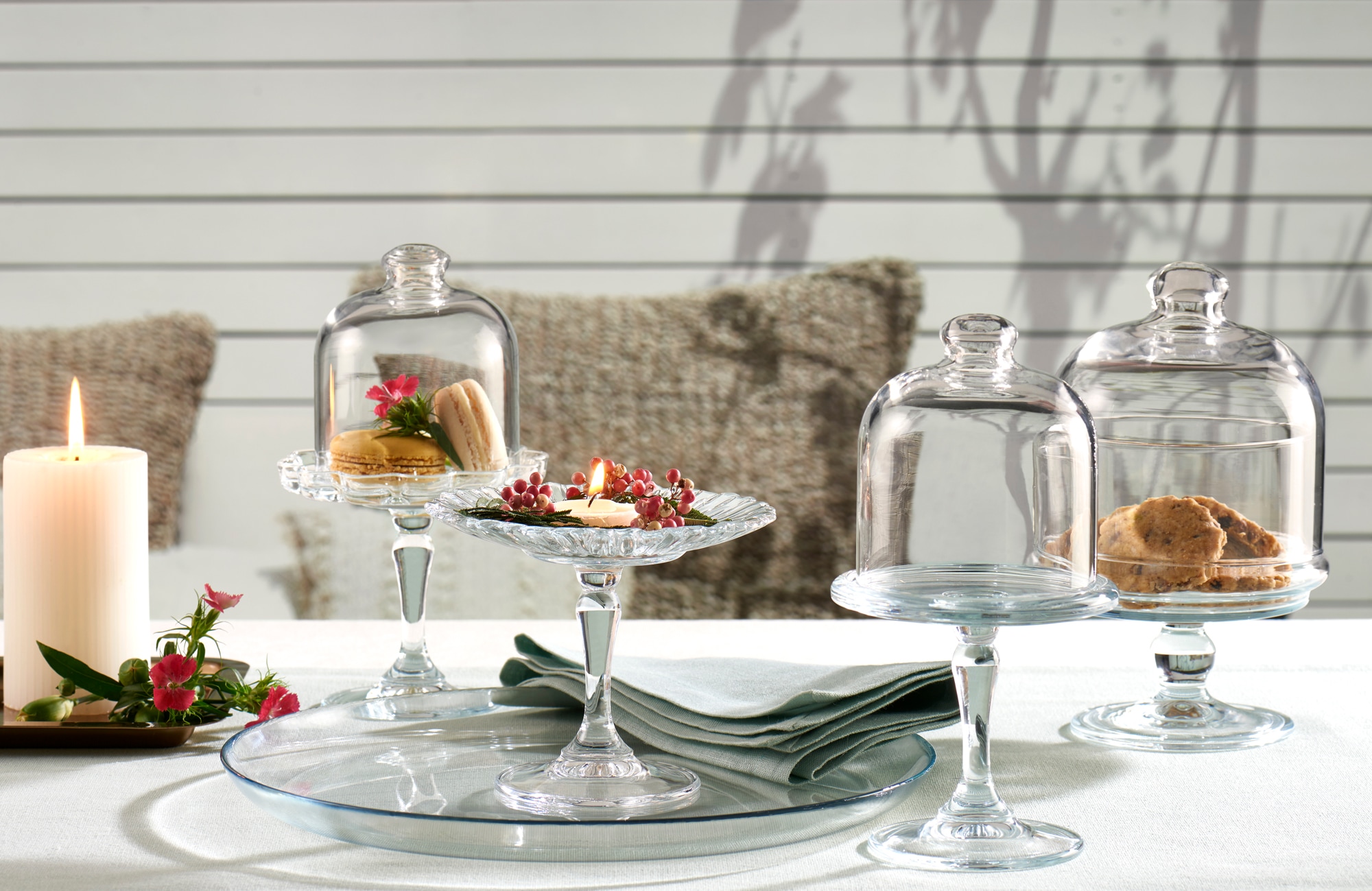 CreaTable Tortenplatte »Mini Patisserie, Tortenplatten-Set, 3-tlg.« Landhaus-Charme, Klassische Tradition, Festliche Momente