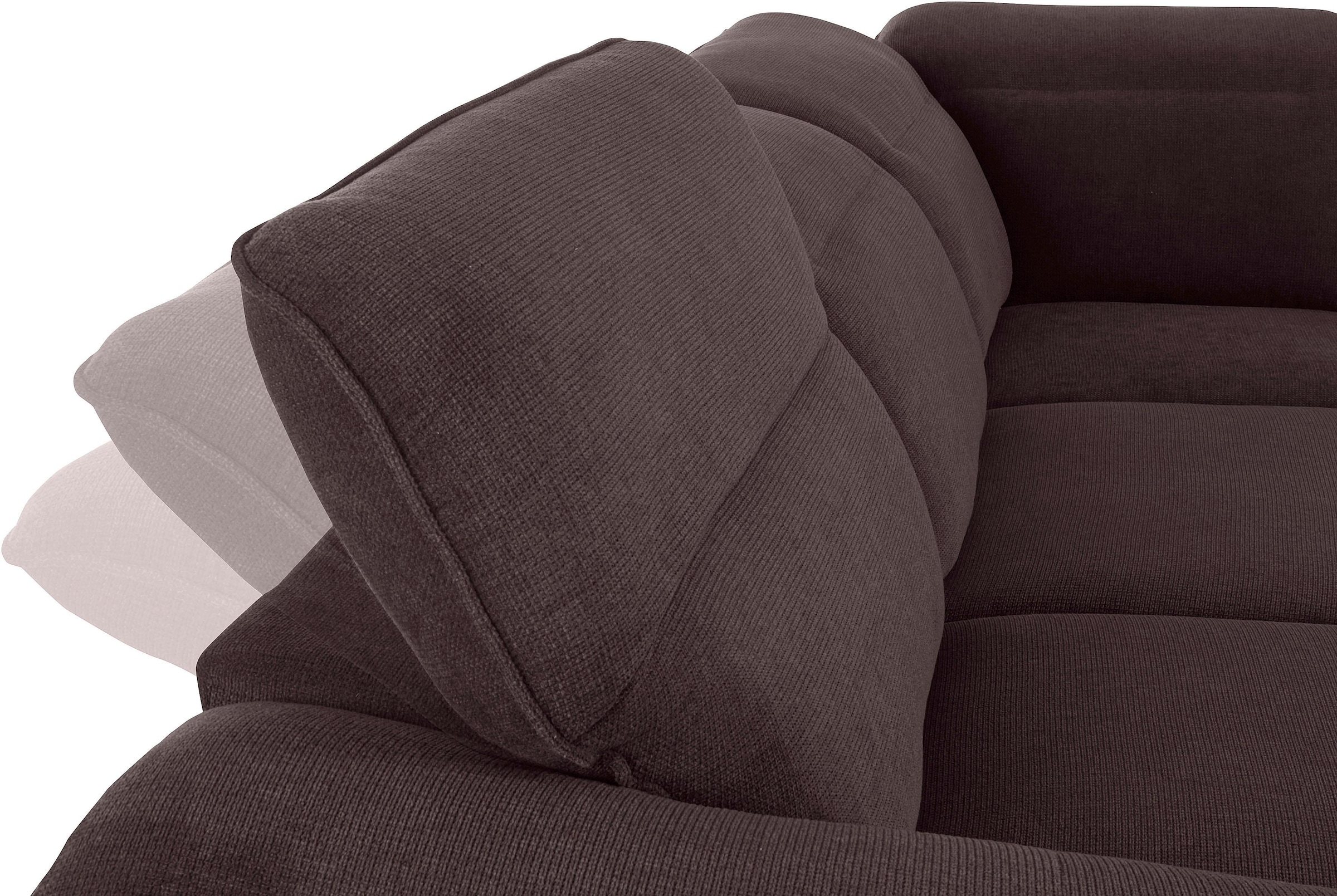 COTTA Ecksofa »Teresa L-Form«, mit Kopfteilverstellung, wahlweise mit Bettfunktion