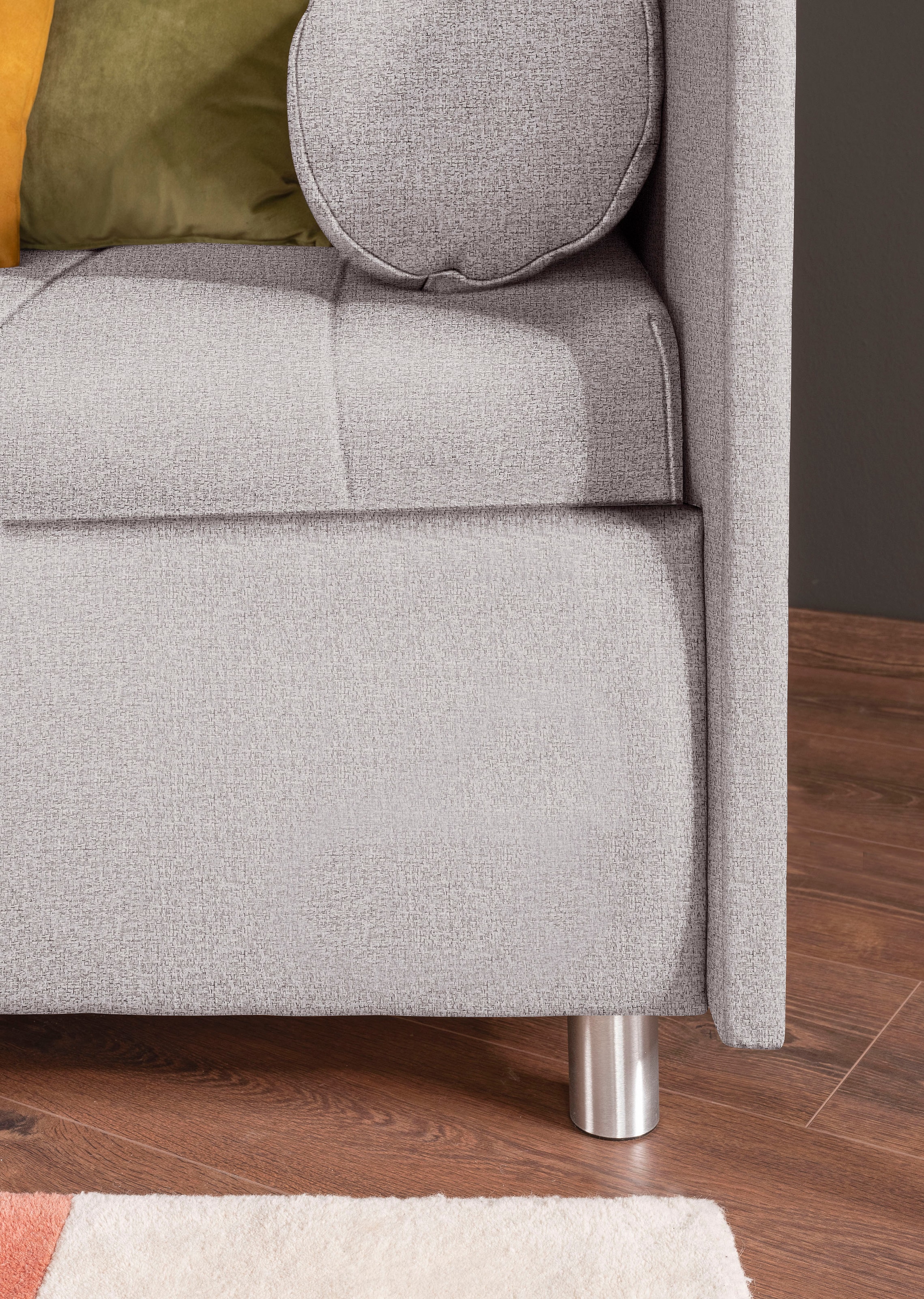 alina Schlafsofa »Kiana«, mit Bettkasten und Zierkissen, Liegefläche 90/200 cm oder 100/200 cm