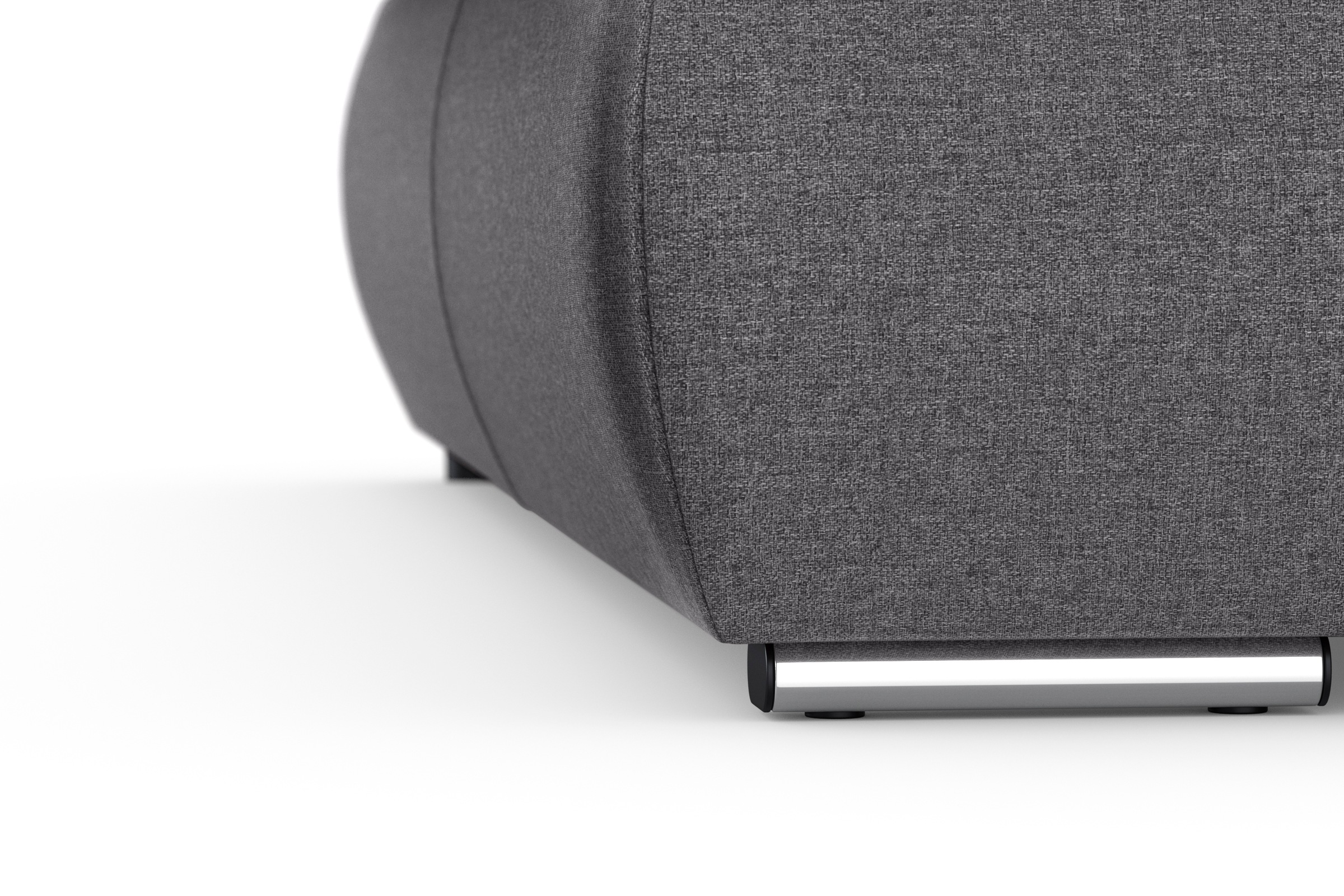 DOMO collection Ecksofa »Moric, L-Form, XXL-Sofa - Breite 300cm«, wahlweise mit Bettfunktion und Armteilverstellung, grau-beere