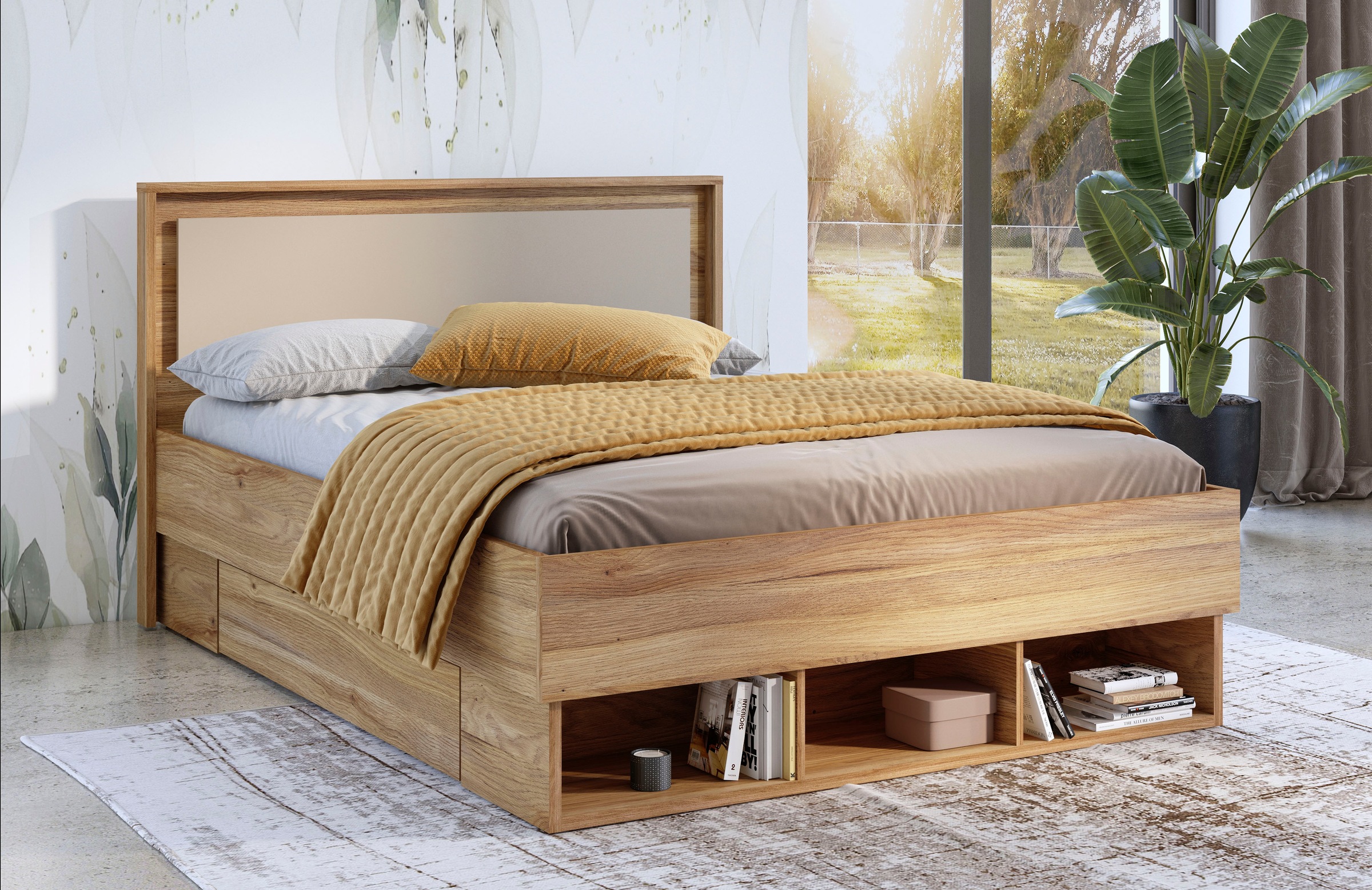 INOSIGN Bettgestell »Wharton, 140, 160 oder 180cm Breite, Made in Europe«, günstig online kaufen