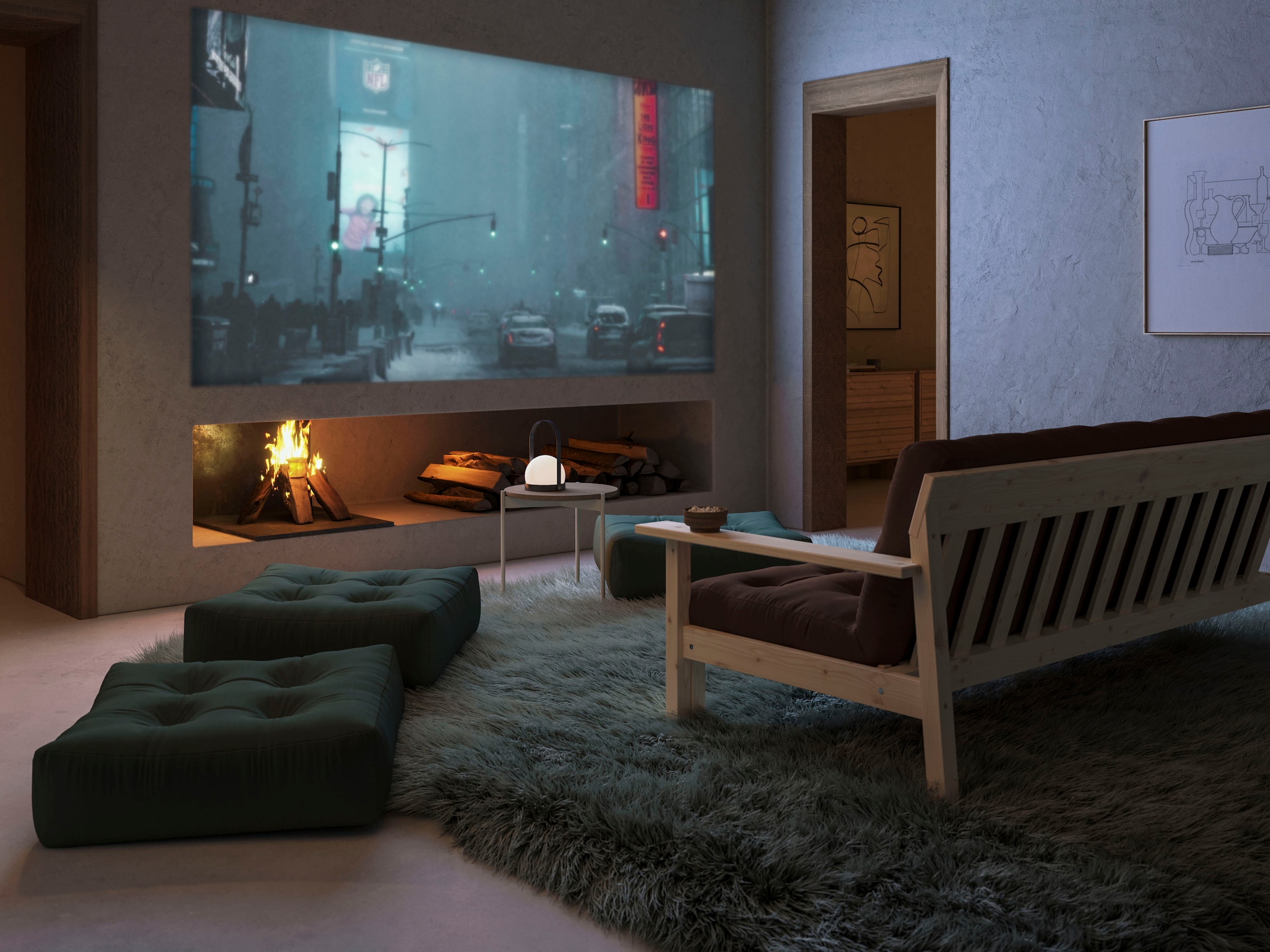 Karup Design Schlafsofa »Unwind« Mit Holzstruktur, inkl. Futonmatratze, Liegefläche 130x190 cm