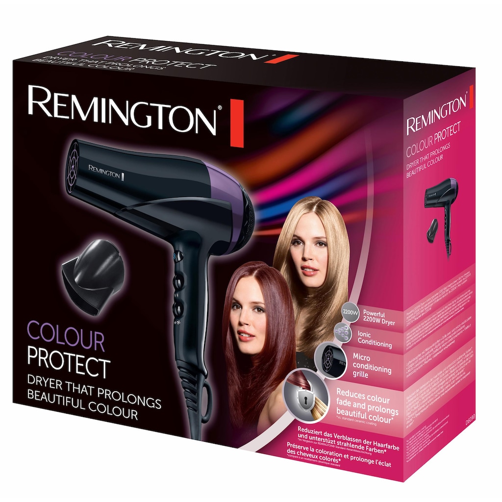 Remington Haartrockner »D6090«, 2200 W, 1 Aufsätze, Hilft gegen das Verblassen von colorierter Haarfarbe