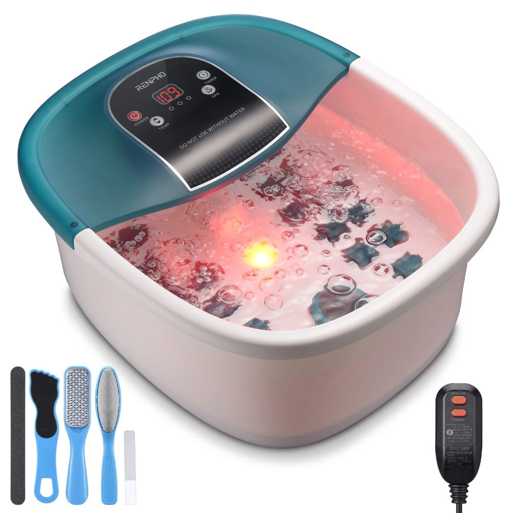Renpho Fußmassagegerät »Fußbad mit Massagefunktion«, Verwöhnende Thermalentspannung für die Füße