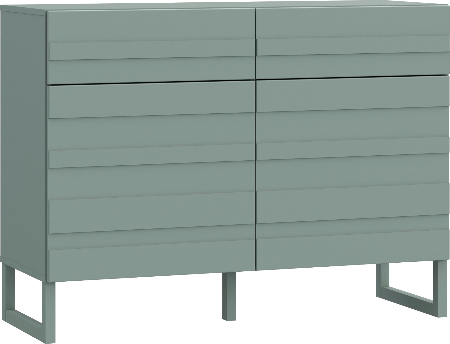 Sideboard, Salbei B/H/T: 109,9 cm x 82,4 cm x 41,6 cm