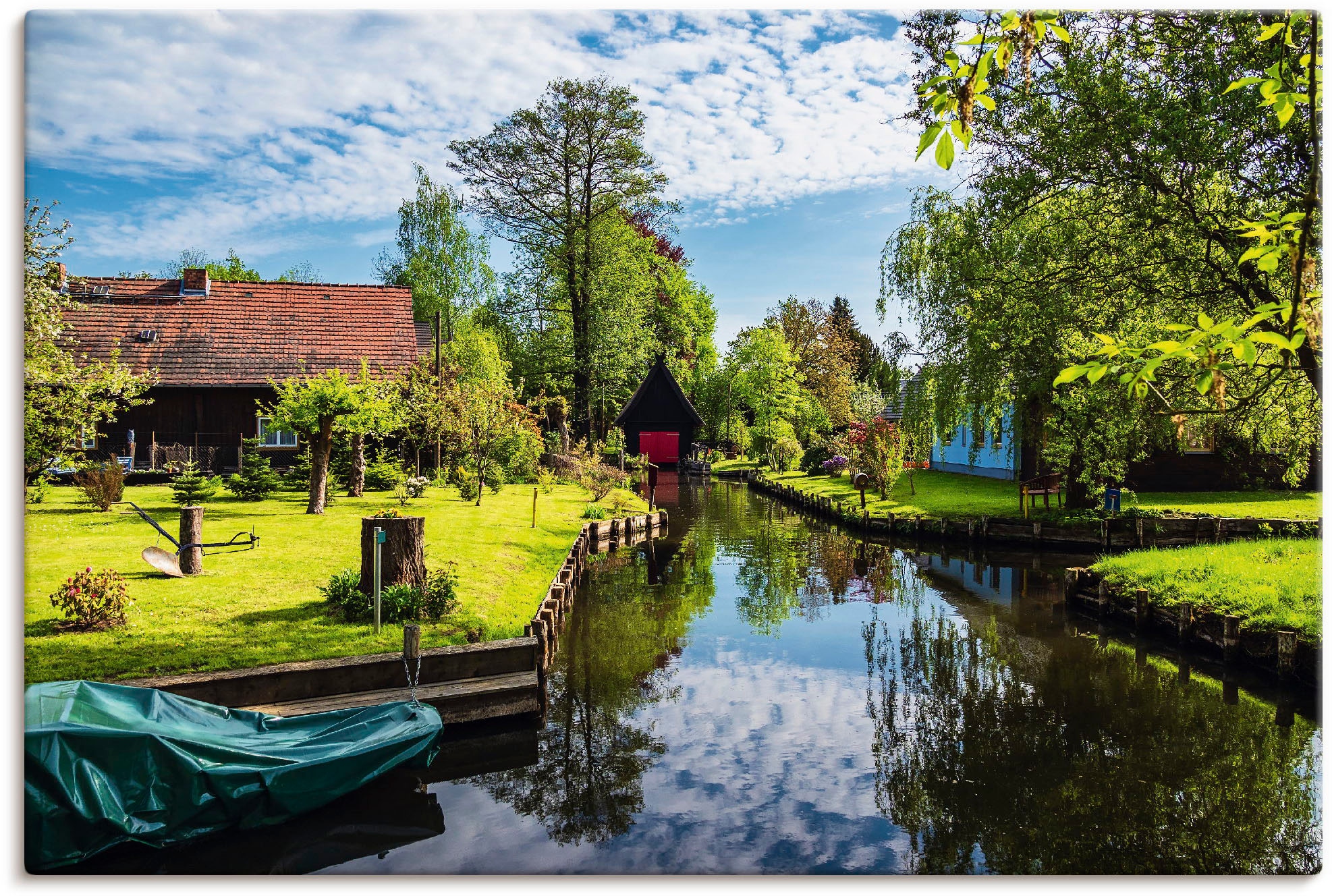 Artland Wandbild »Gebäude im Spreewald in Lehde I«, Gebäude, (1 St.), als L günstig online kaufen