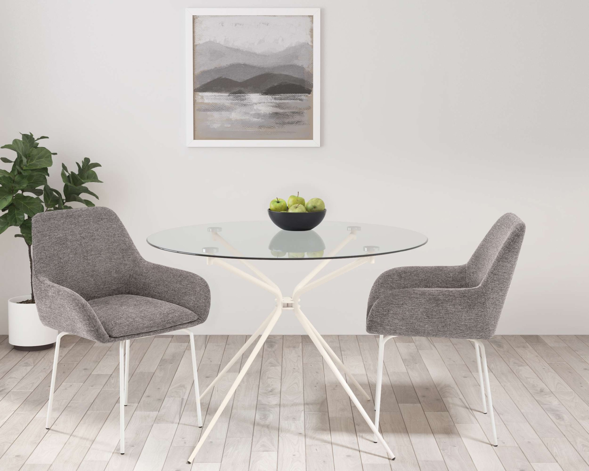 OTTO home Esstisch »Silvi, TOPSELLER!« Esstisch, Glastisch, Küchentisch, OTTOs Choice,  rund, Ø110 cm, Metallgestell