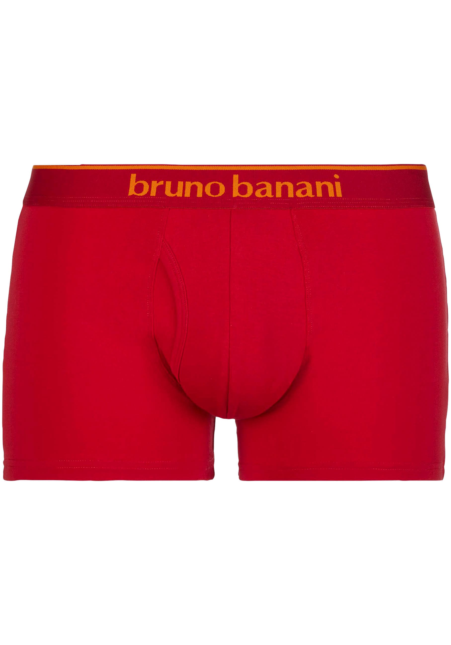 Bruno Banani Boxershorts »Short 2Pack Quick Access«, (2er Pack), Kontrastfarbene Details