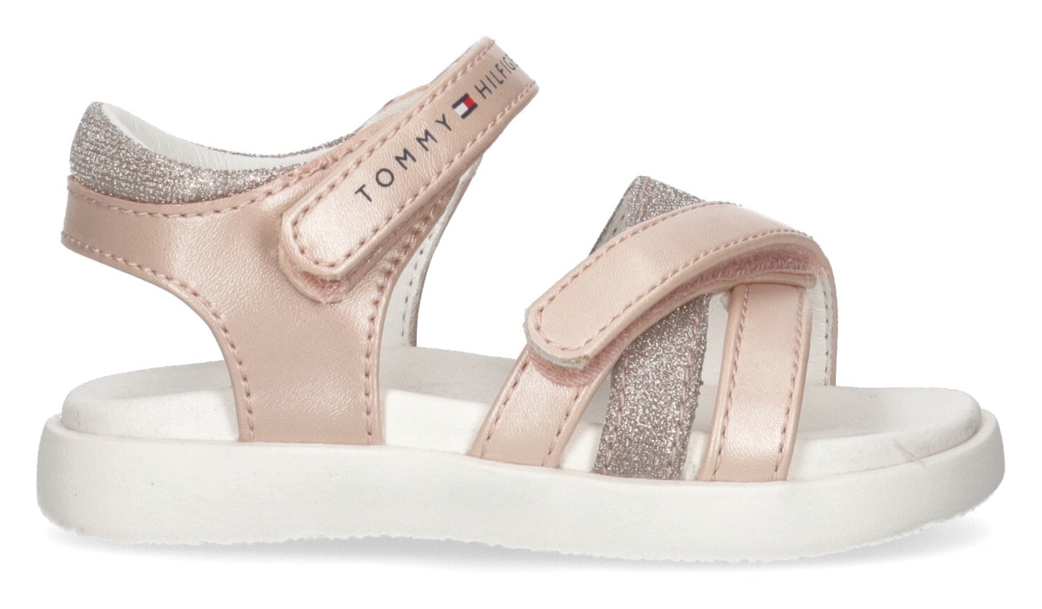 Tommy Hilfiger Sandale »VELCRO SANDAL«, Sommerschuh, Klettschuh, Sandalette, mit Logoverzierung