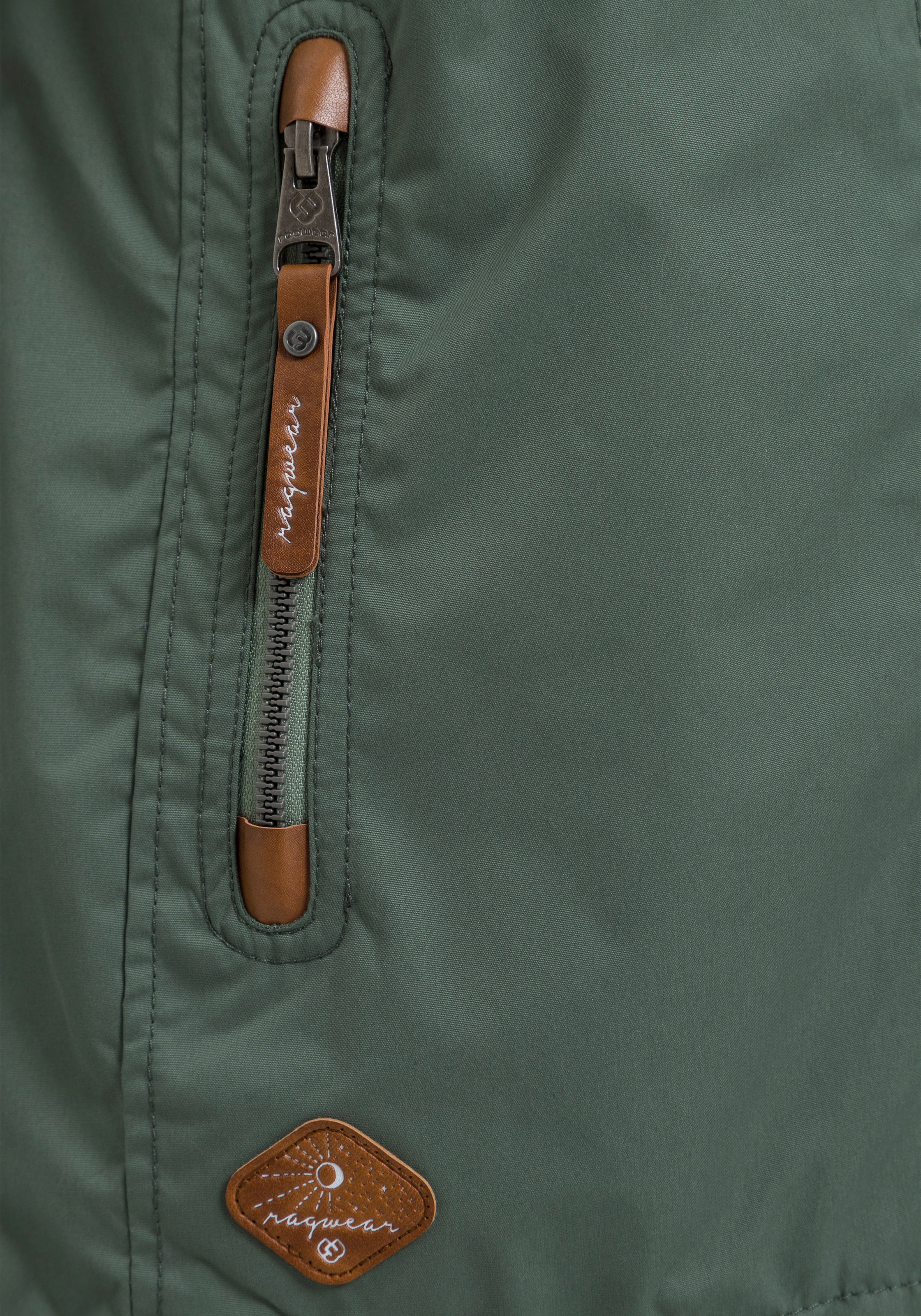 »ZUZKA«, stylische coating Ragwear Übergangs-Outdoor-Jacke kaufen Kapuze, Funktionsjacke repelent Water mit