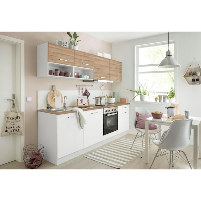 HELD MÖBEL Küchenzeile »Visby«, mit E-Geräten, Breite 240 cm auf Rechnung  kaufen