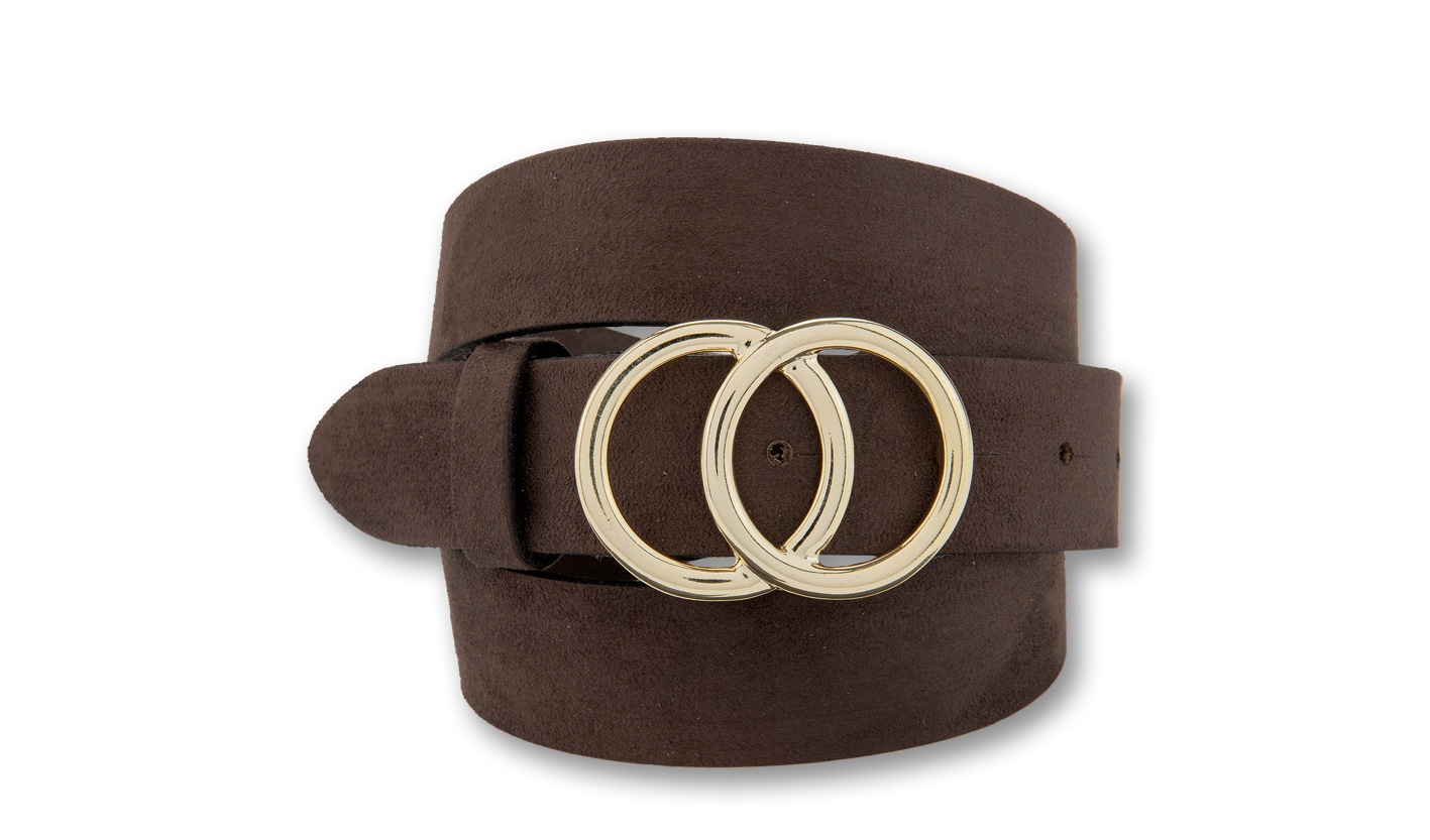 BERND GÖTZ Ledergürtel »Ledergürtel aus Veloursleder mit modischer Goldschließe«
