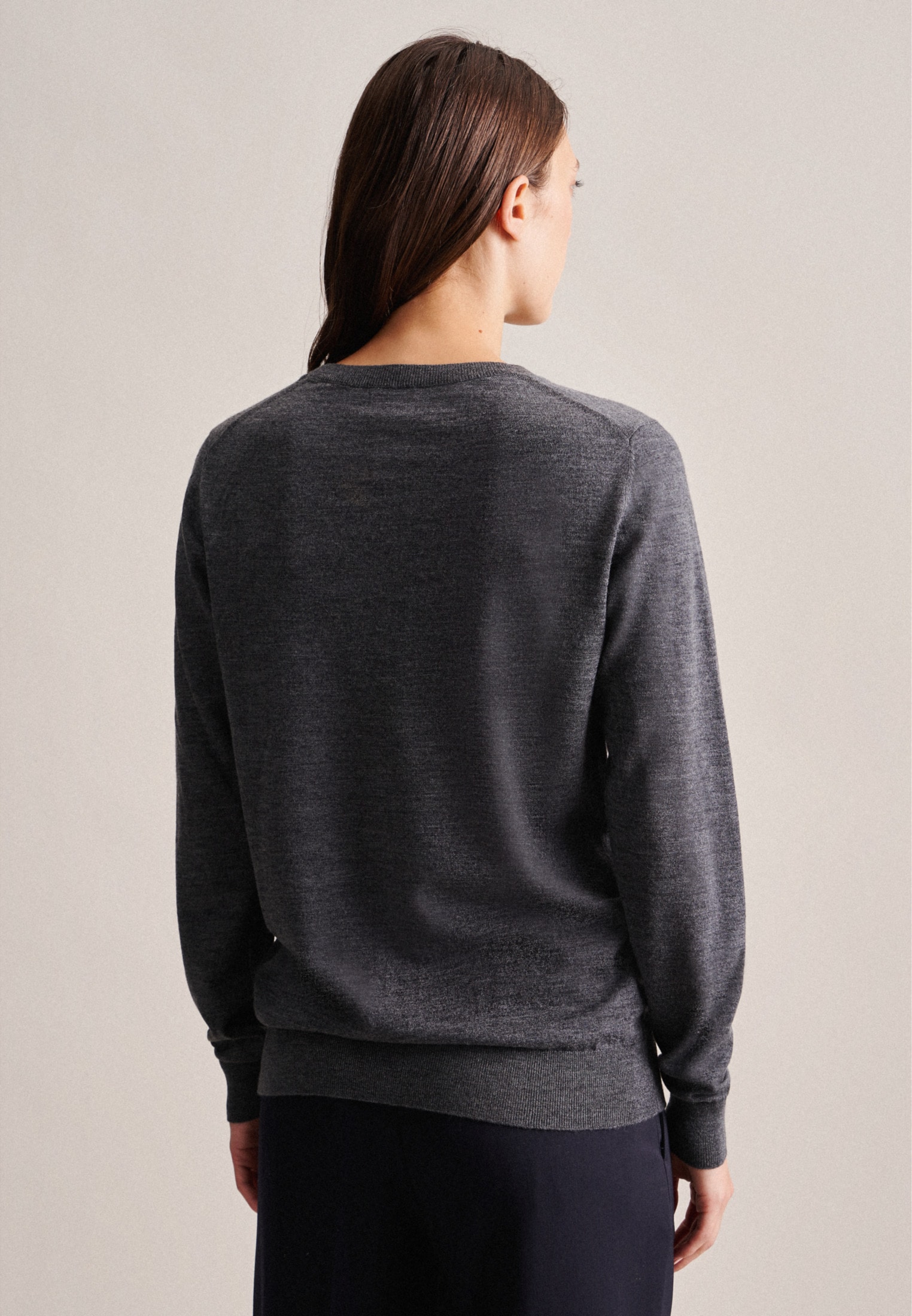 seidensticker Strickpullover »Schwarze Rose«, Rundhals Uni