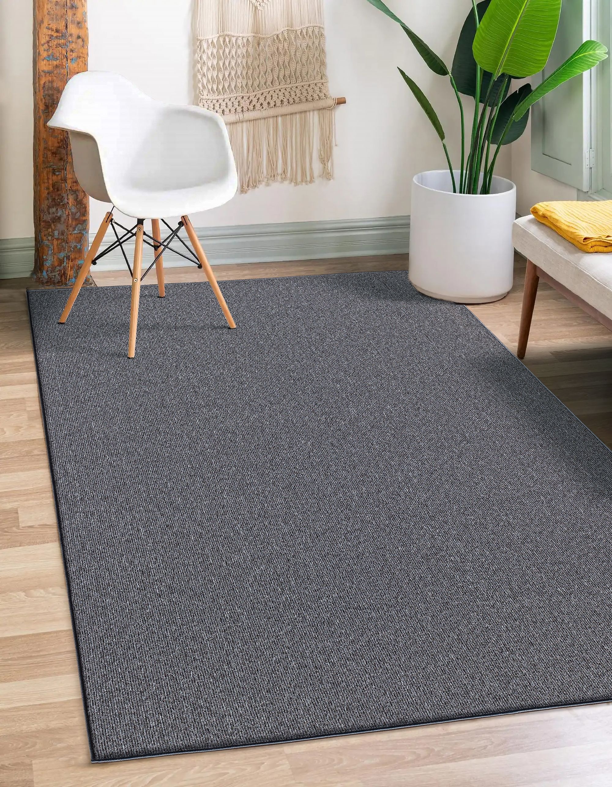 the carpet Teppich »Natal«, rechteckig, 5 mm Höhe, Wohnzimmer Teppich robust Filz-Rücken