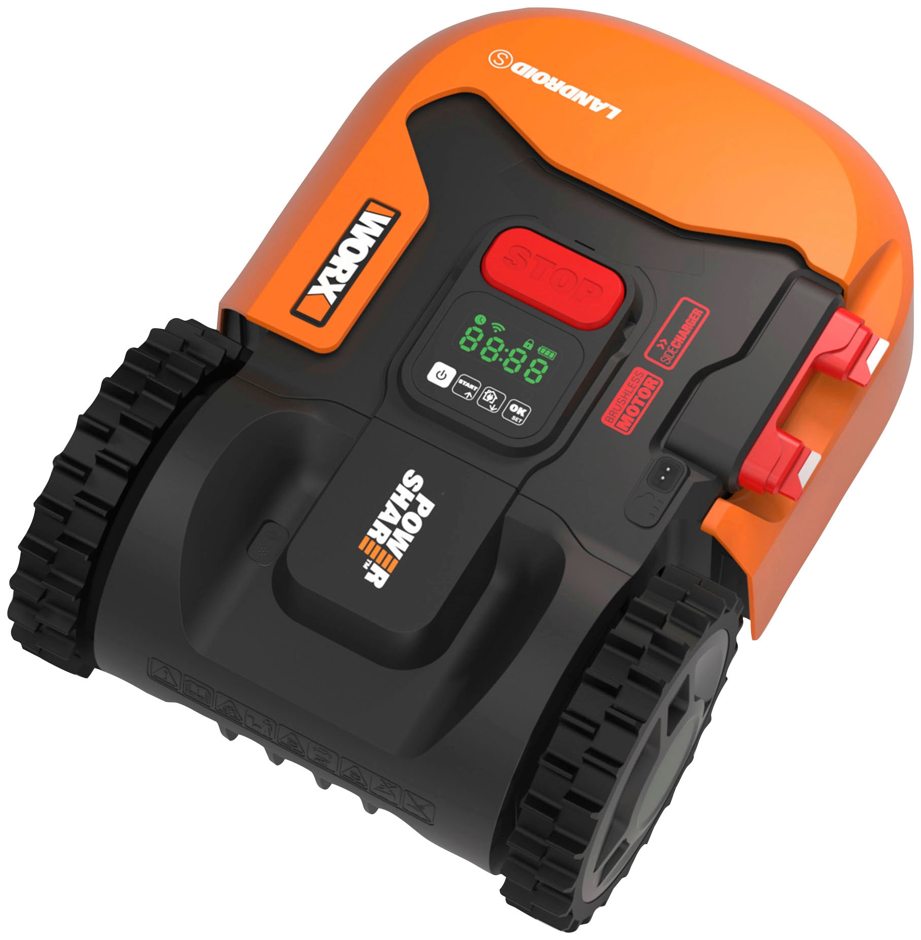 Worx Rasenmähroboter »Landroid S400«, (Set), 400m², 20V/2Ah, 18cm/20-50mm, WiFi/Bluetooth, Cut to edge, PowerShare